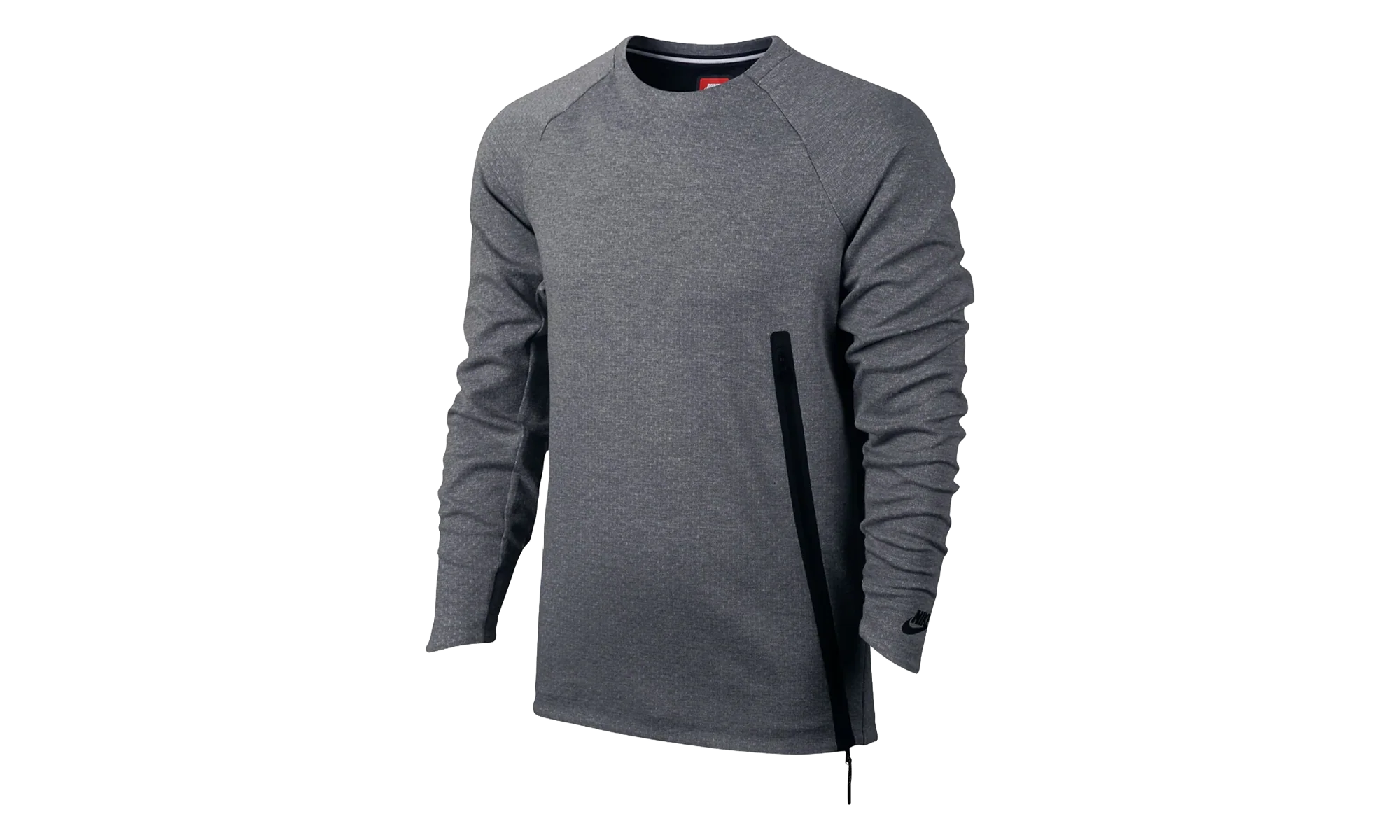 Tech Fleece Crew Neck "Carbon Heather" 846348 091 - Image 3