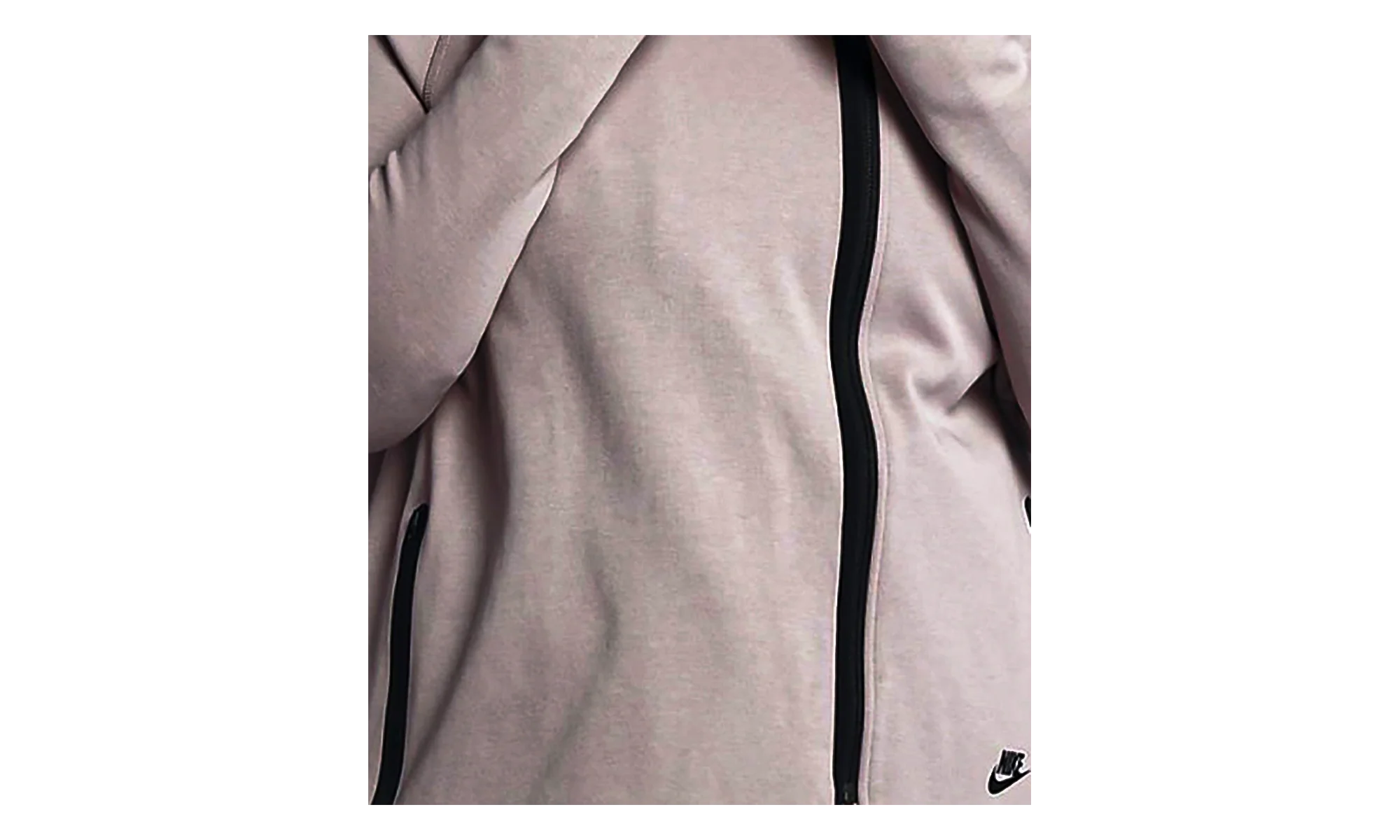 Tech Fleece Full Zip Cape Hoodie WMNS "Rose Pink / Black" AH3969 684 - Image 2