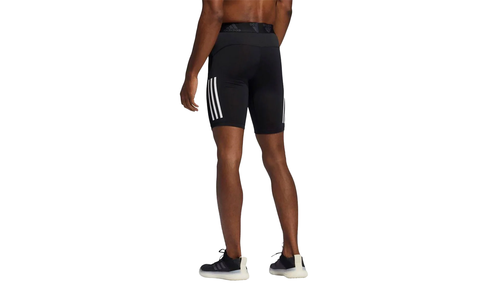 Techfit 3 Stripe Short Tights "Black" GL0458 - Image 2
