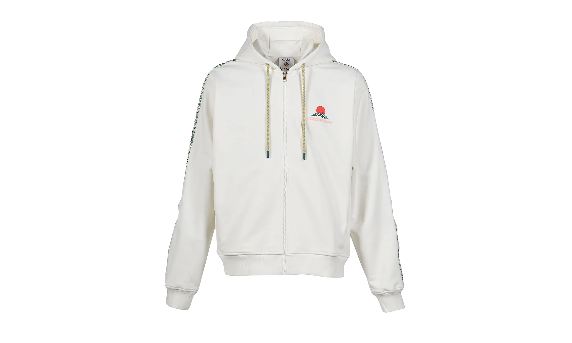 Technical Pocket & Laurel Tape Zip Hoodie "Off White" MPF25 JTP 392 01