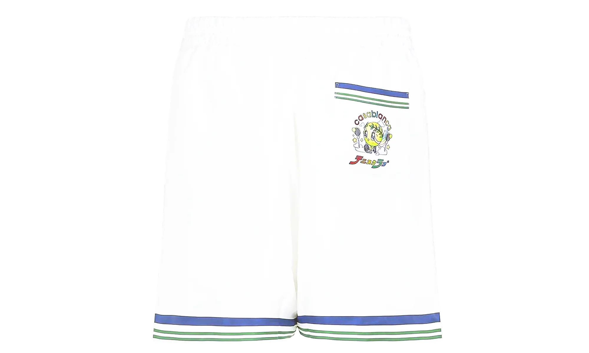 Tennis Club Icon Silk Twill Shorts "White" M AW25 TR 012 01 - Image 2