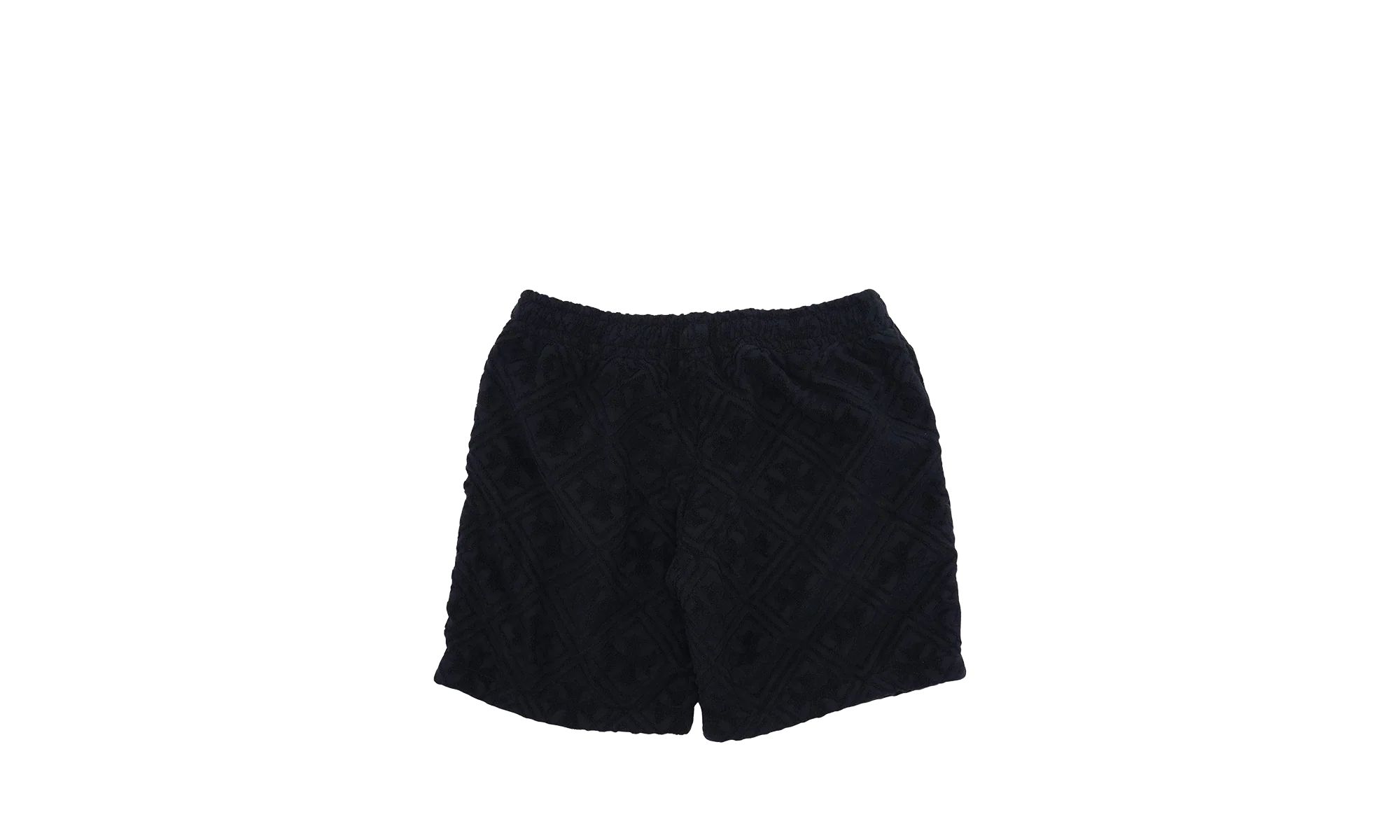 Terry Cloth Monogram Shorts "Black" CHRM0365 - Image 2