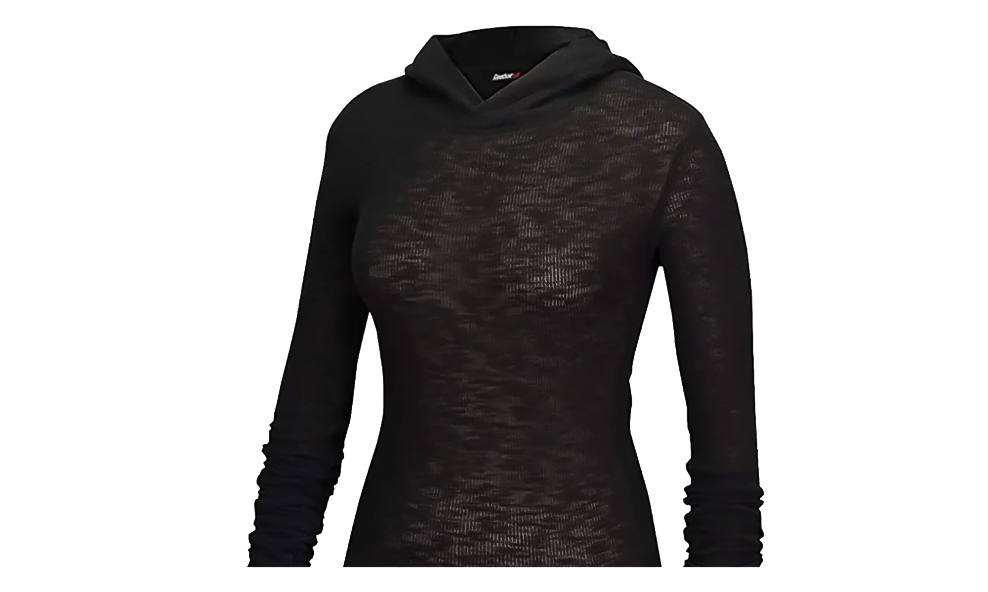 The Noble Fight Long Sleeve Waffle Hoodie WMNS "Black" B10680