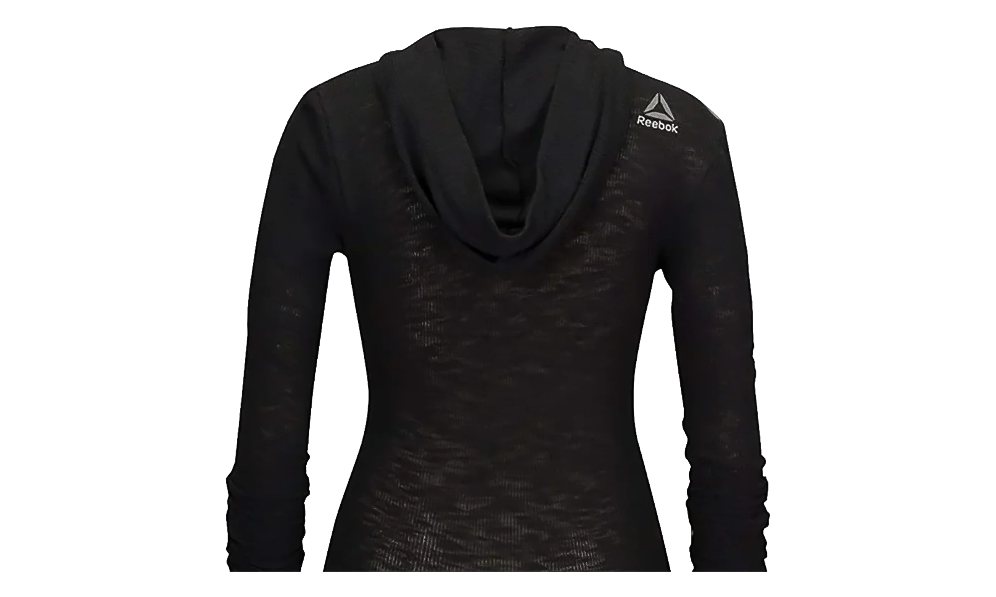The Noble Fight Long Sleeve Waffle Hoodie WMNS "Black" B10680 - Image 2