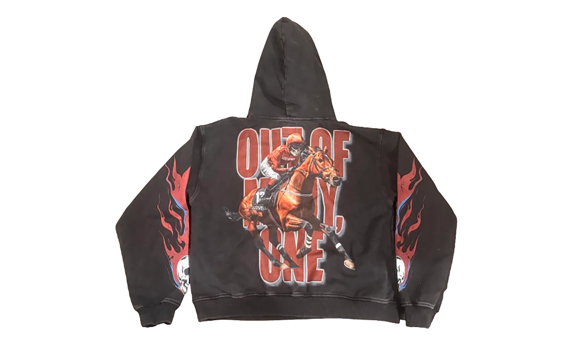 Thoroughbred Hoodie "Black Wash" GS012 - Image 2