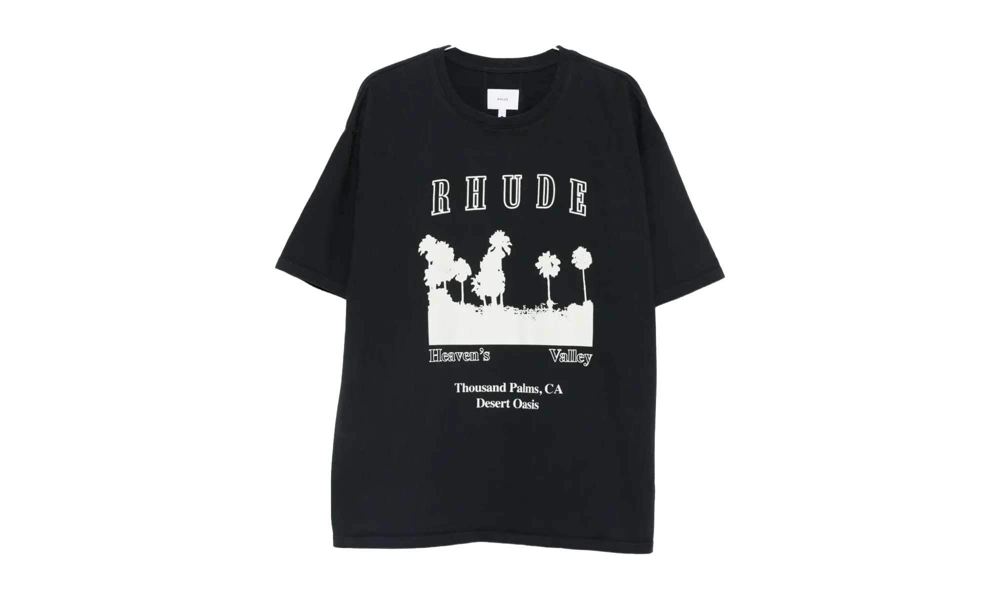 THOUSAND PALMS TEE "VINTAGE BLACK / WHITE" RHFW25TT02012 3158