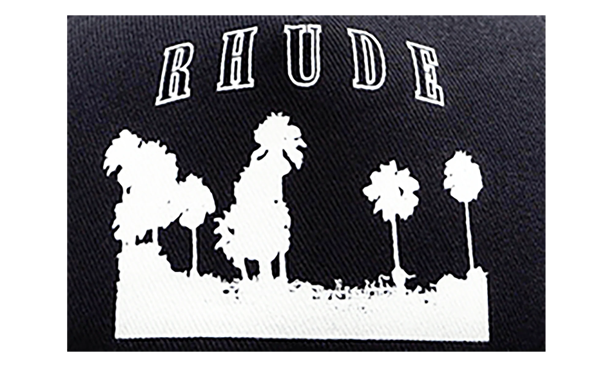 Thousand Palms Trucker Hat "Black / White" FW25HA010123028 - Image 2