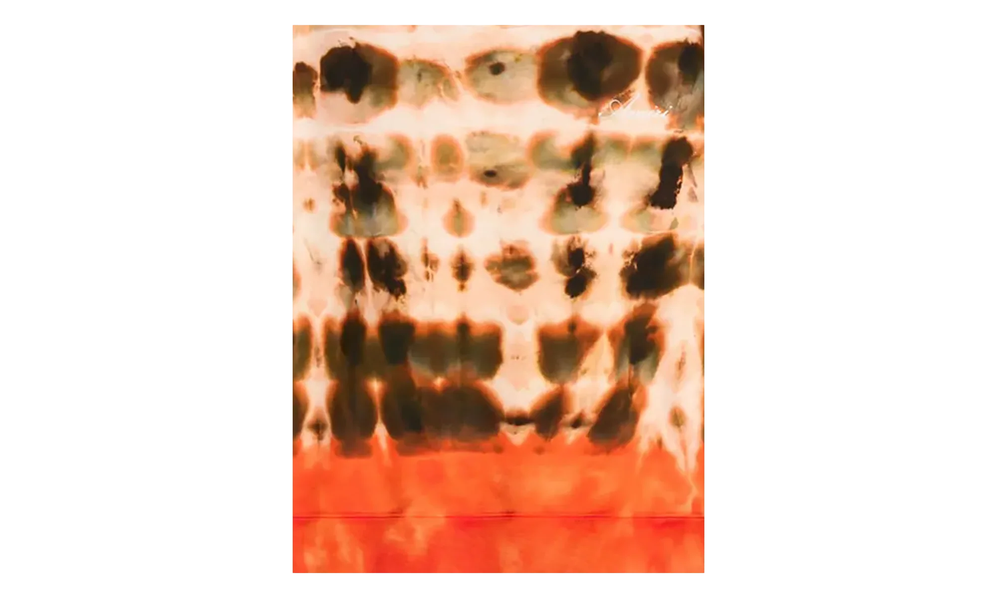 TIE DYE CREW SWEATSHIRT "Orange" AMR0090 Orange - Image 2