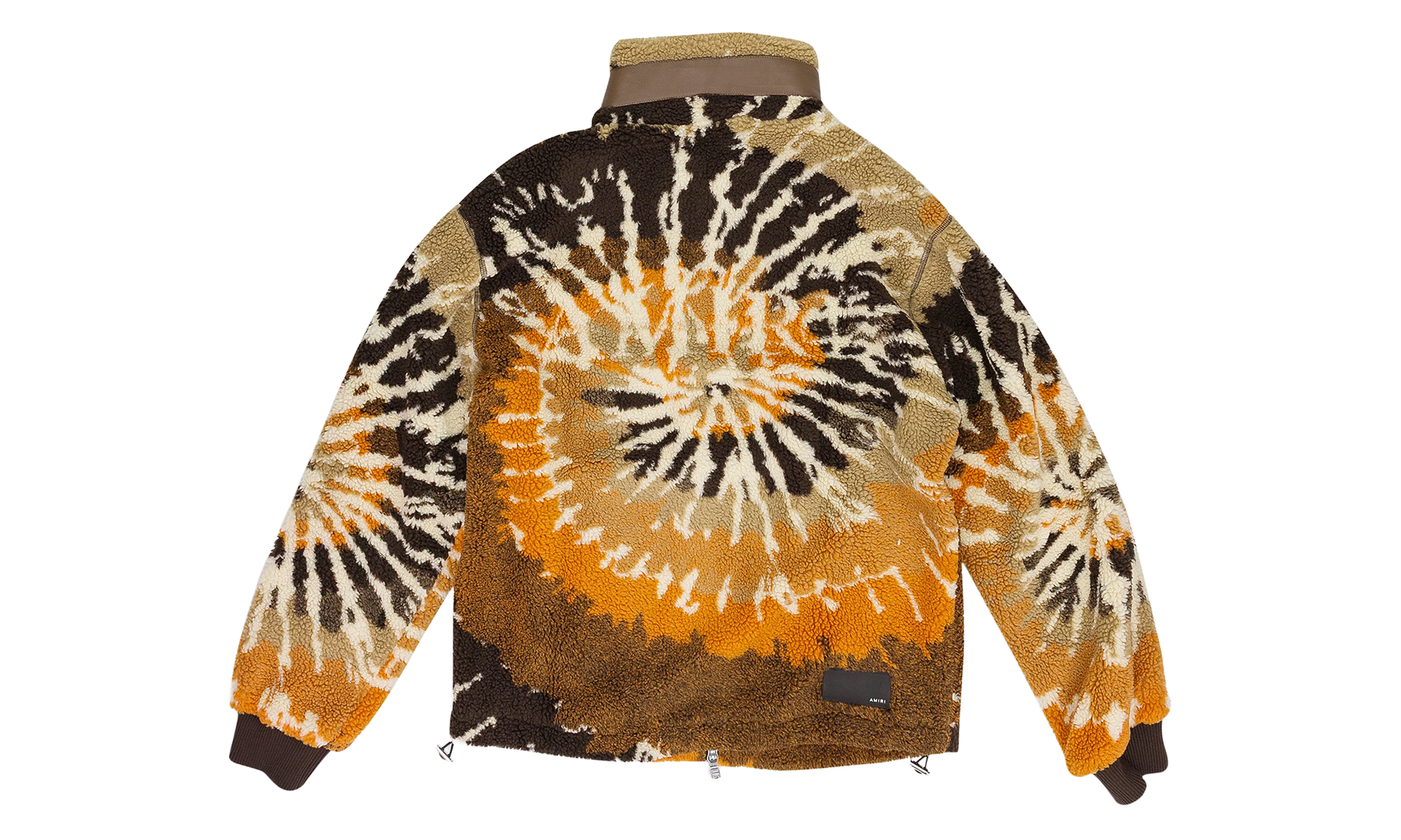 Tie Dye Polar Track Jacket "Orange And Black" PS22MKF014_666 - Image 2