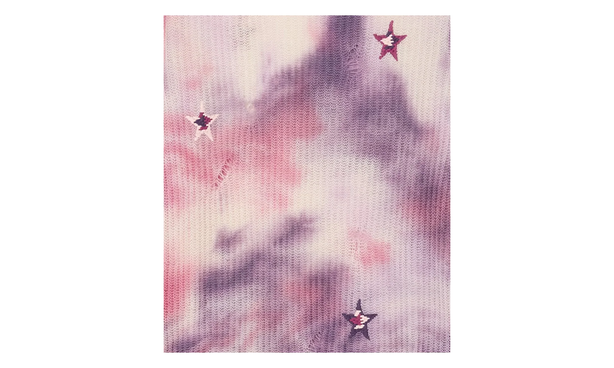 Tie Dye Stars Sweater "Multicolor" Y0W05278CC MUL - Image 2