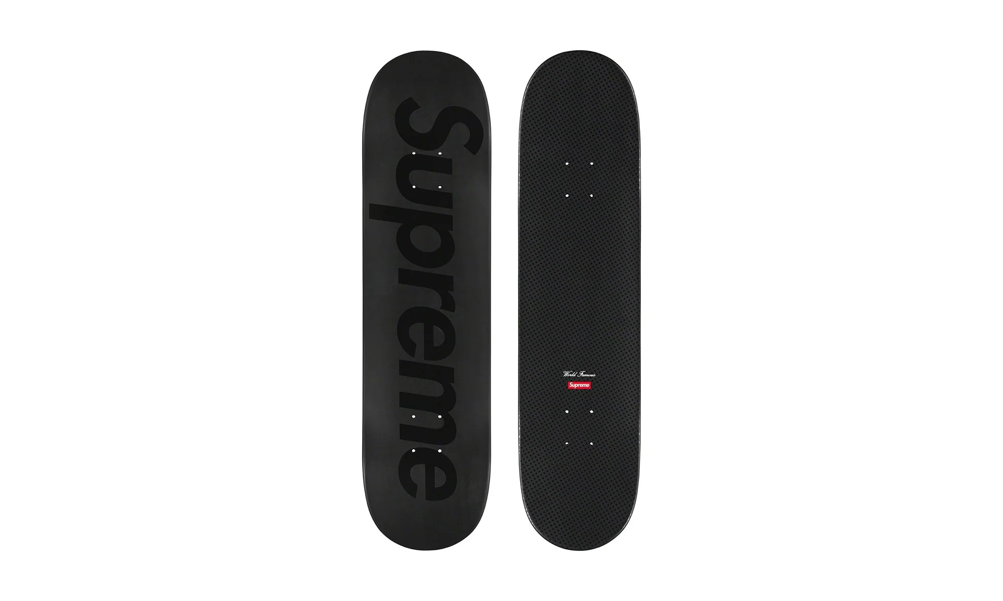 Tonal Box Logo Skateboard Deck "Black" SU26416