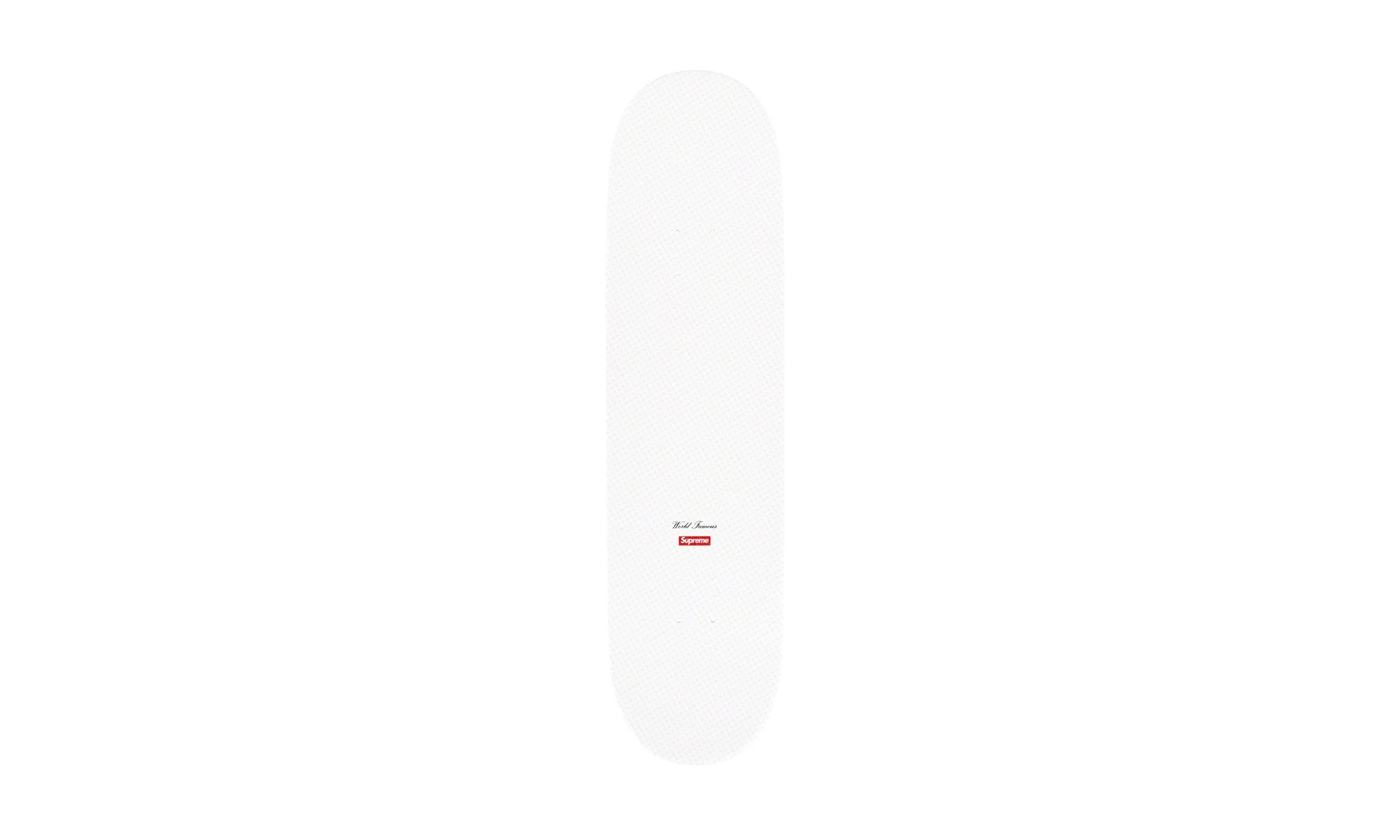 Tonal Box Logo Skateboard Deck "White" SU26418 - Image 2