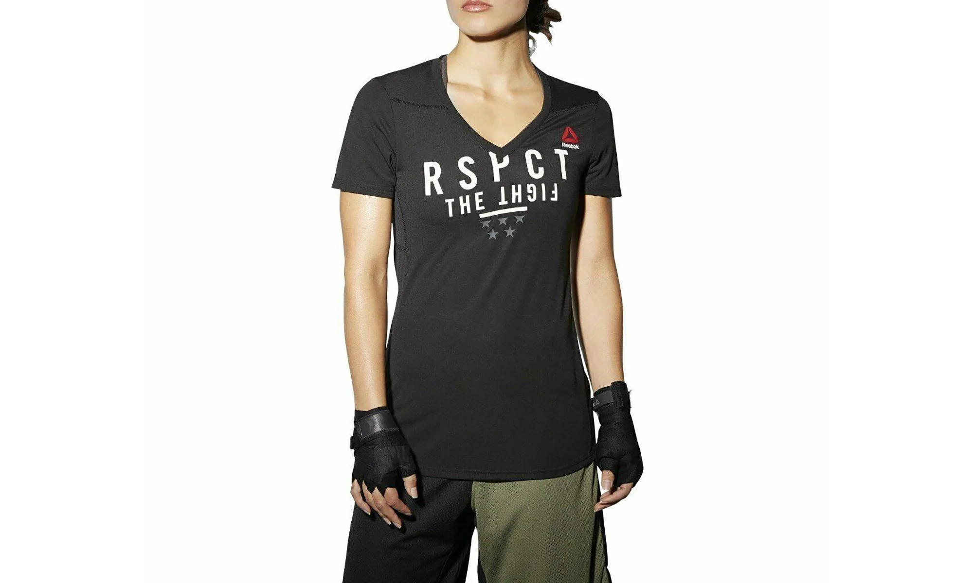 Train Like A Fighter Perf Short Sleeve V Tee WMNS "Black" AJ4433