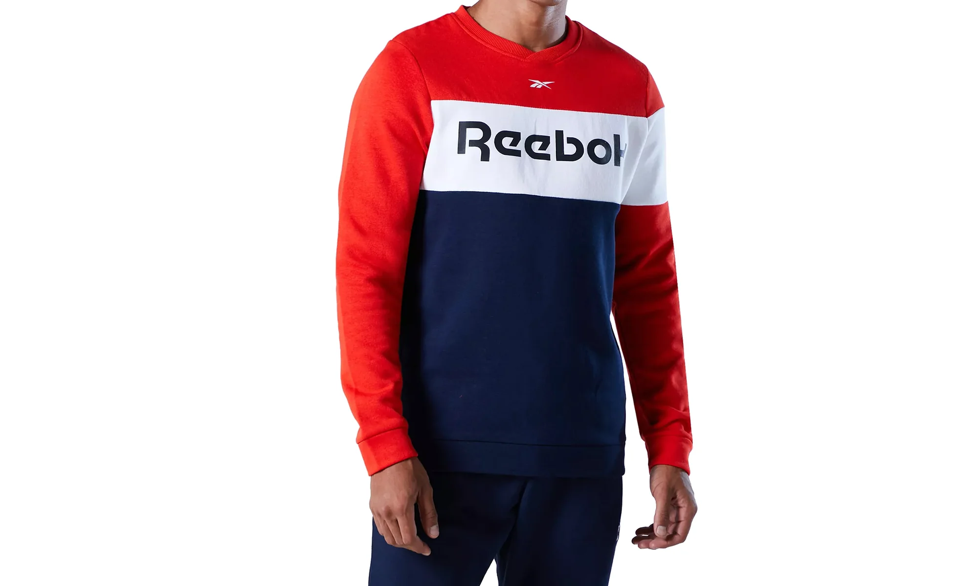 Training Essentials Fleece Crew Sweatshirt "Instinct Red" FS8473 - Image 2