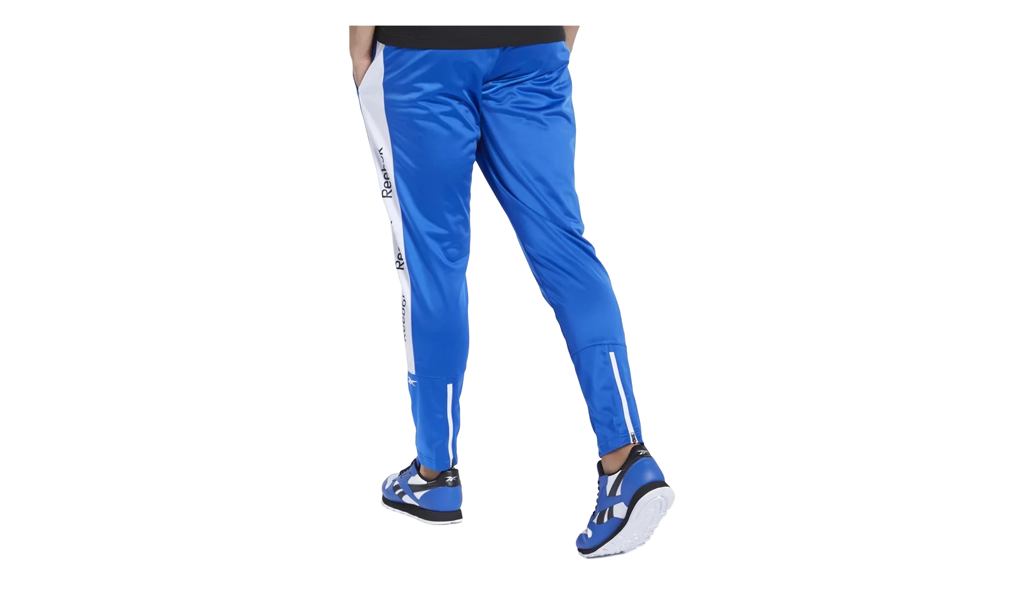 Training Essentials Linear Logo Track Pant "Humble Blue" FK6138 - Image 2
