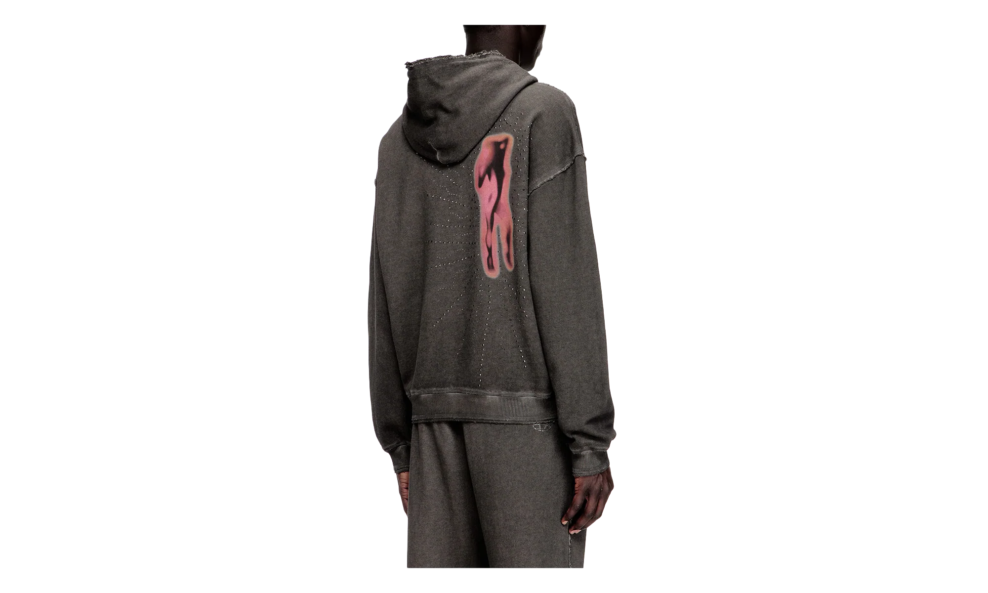 Treated Cotton Fleece Hoodie "Grey" A211940DCCD9CBA - Image 2