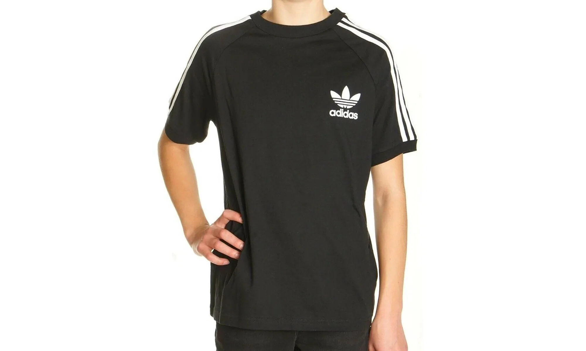Trefoil California Tee GS "Black / White" CD6260