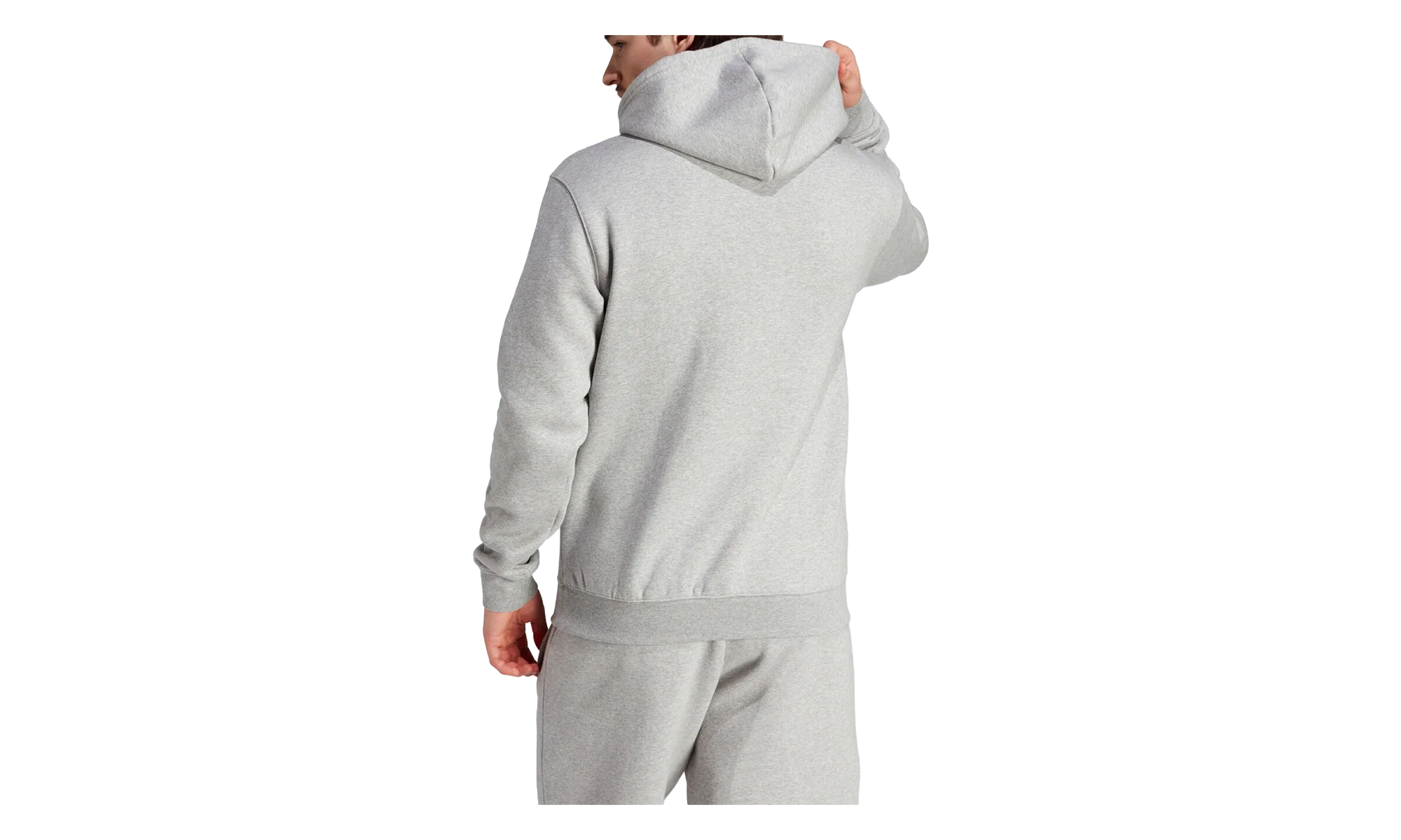 Trefoil Essentials Hoodie "Medium Grey Heather" IM4525 - Image 2