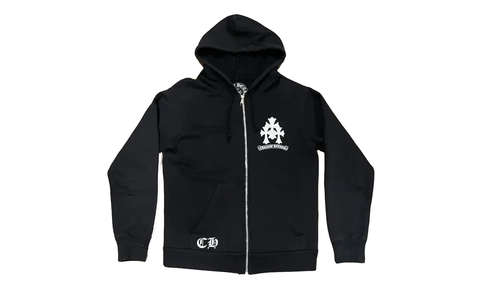 Triple Cross Logo Zip Up Hoodie "Black" CHRM0535