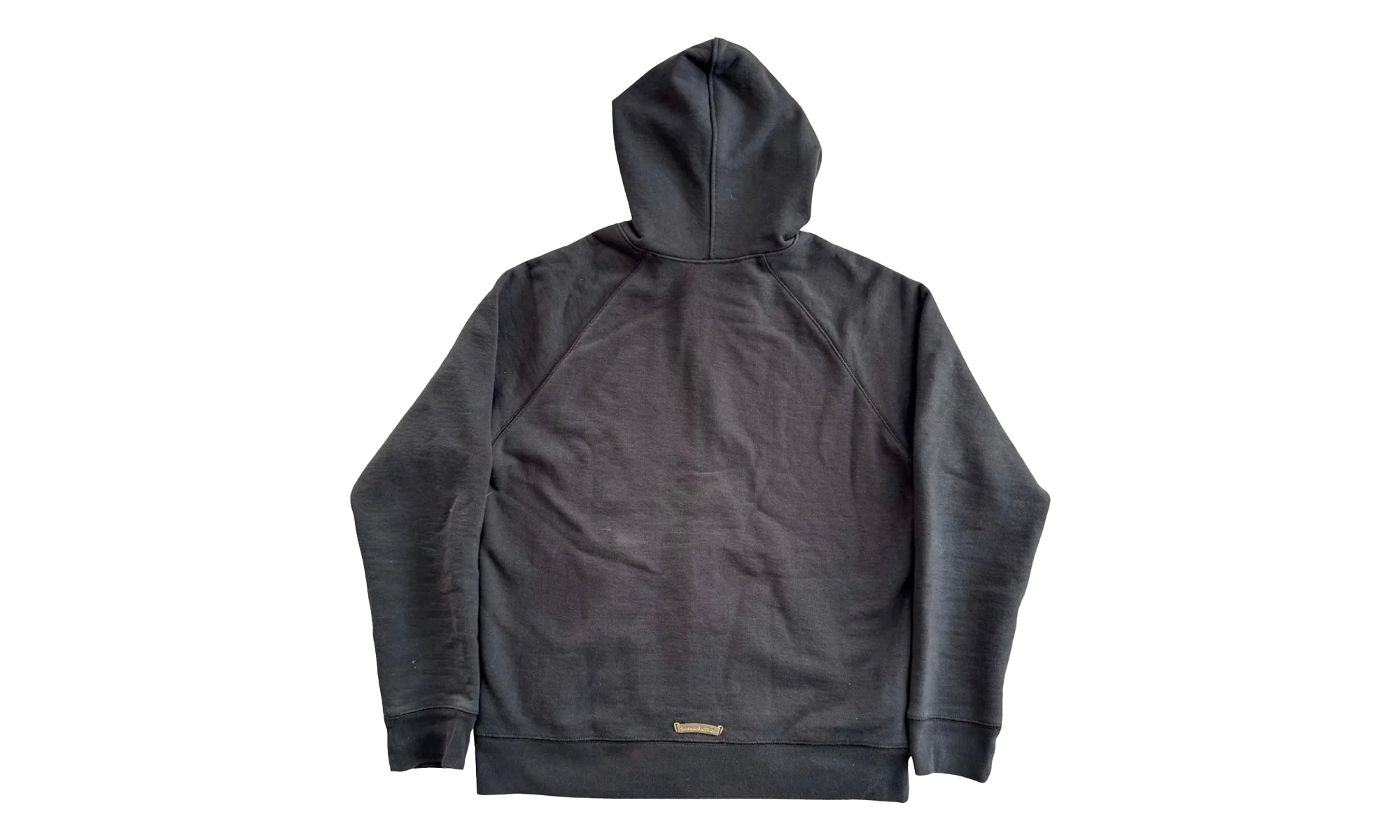 Triple Cross Patch' Zip Up Hoodie "Black" CHRM0416 - Image 2