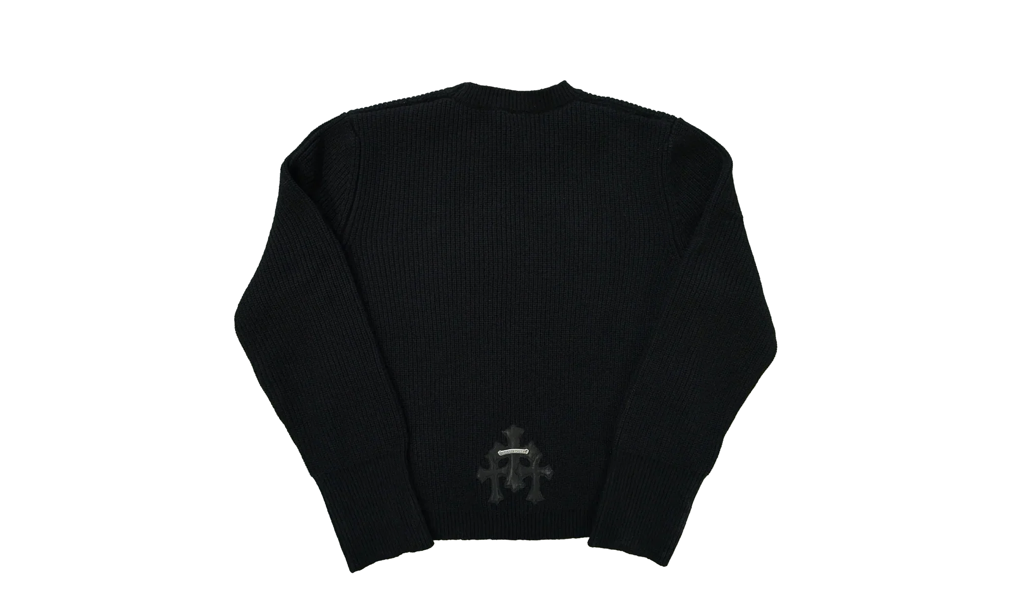 Triple Cross Patches Sweater "Black" CHRM0383 - Image 2