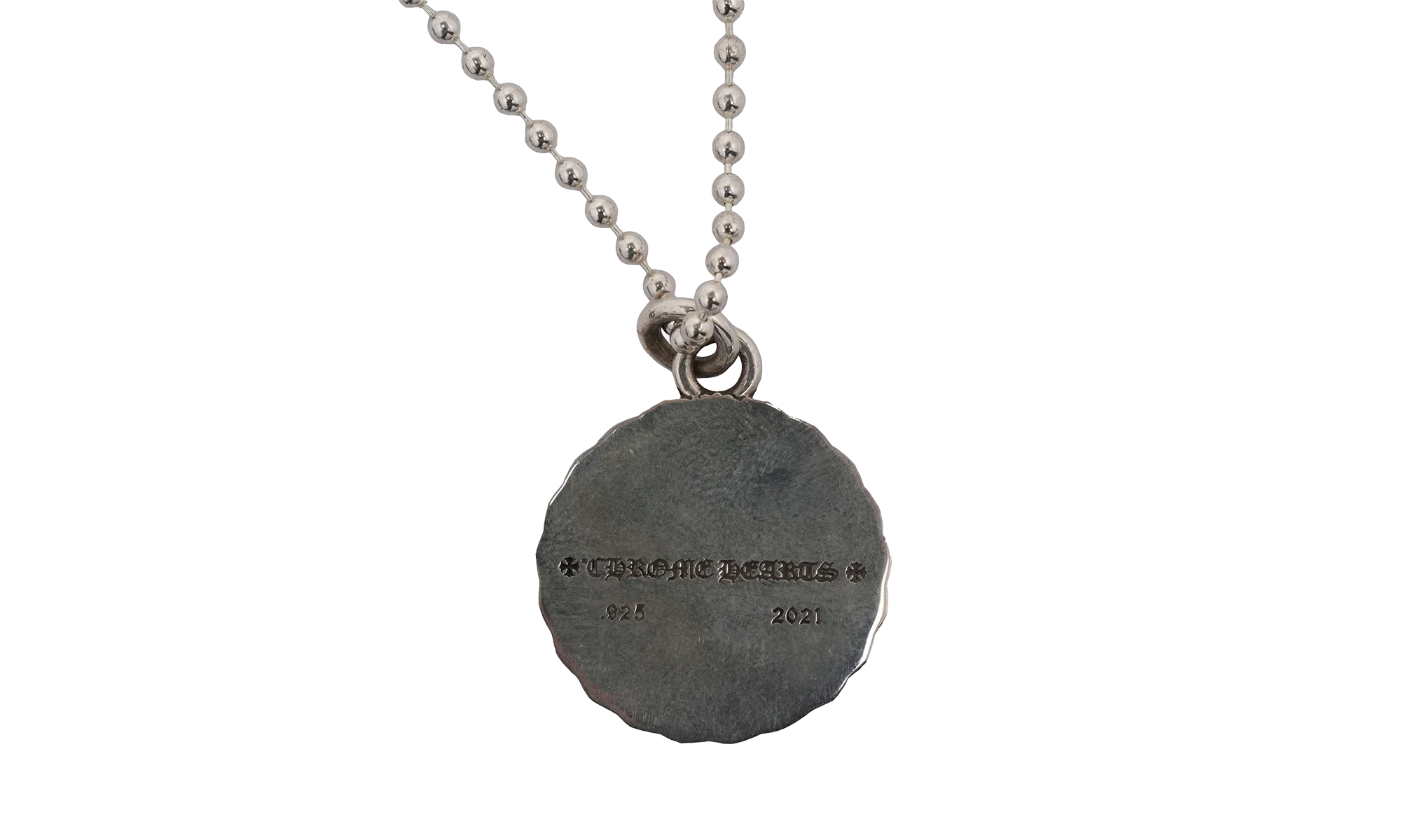 True F*cking Love Medallion Necklace "Silver" CHRM0494 - Image 2