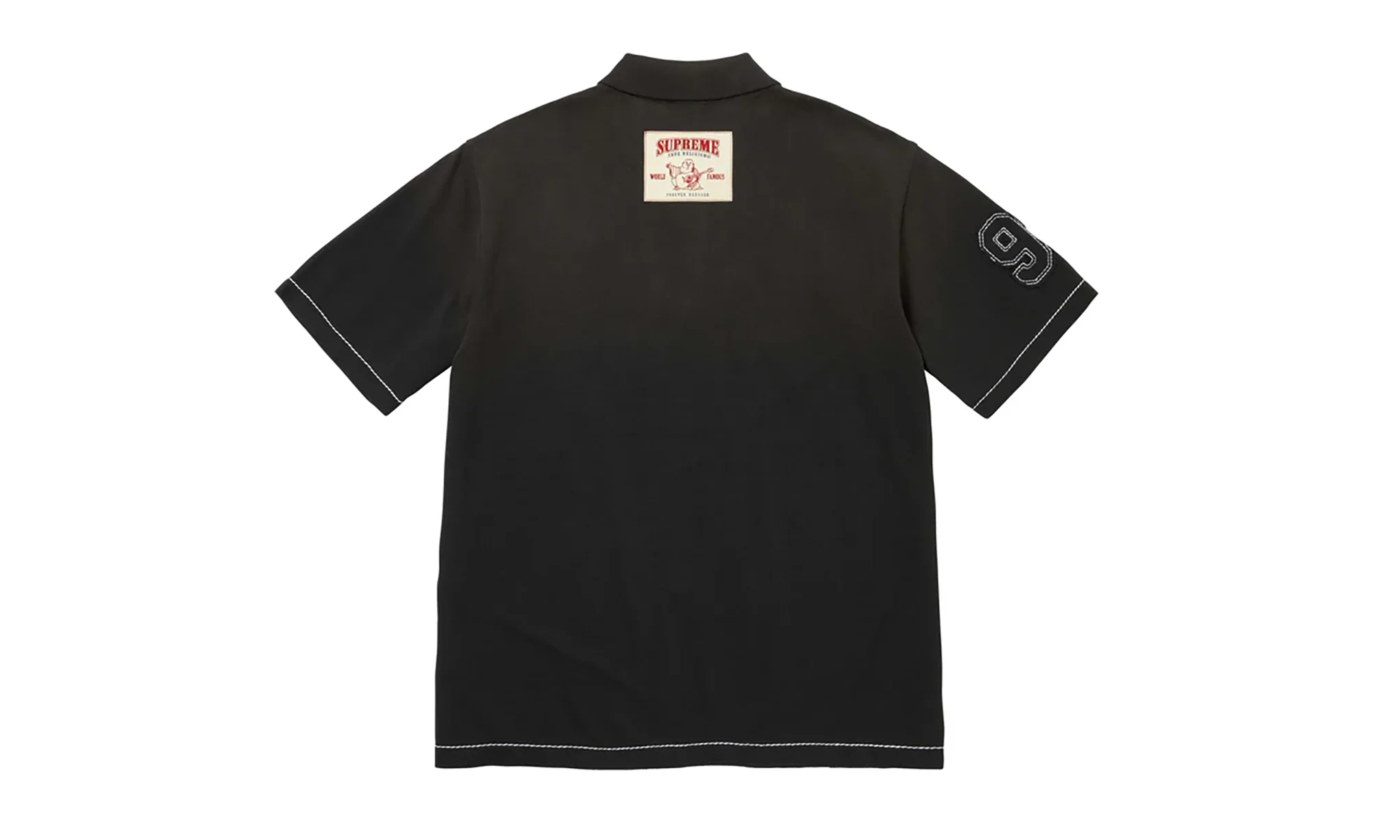 True Religion® Appliqué Polo "FW25 - Black" SU26470 - Image 2
