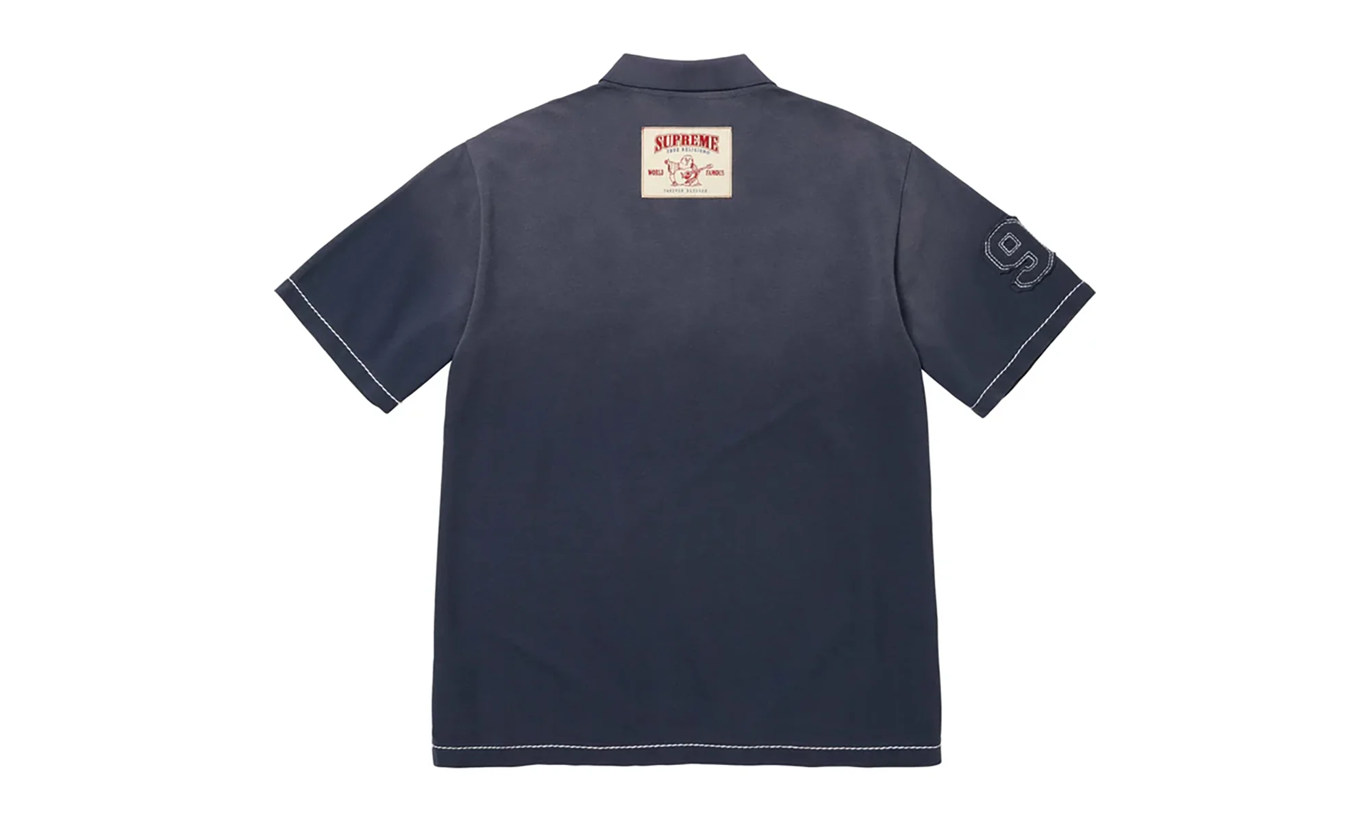 True Religion® Appliqué Polo "FW25 - Navy" SU26471 - Image 2