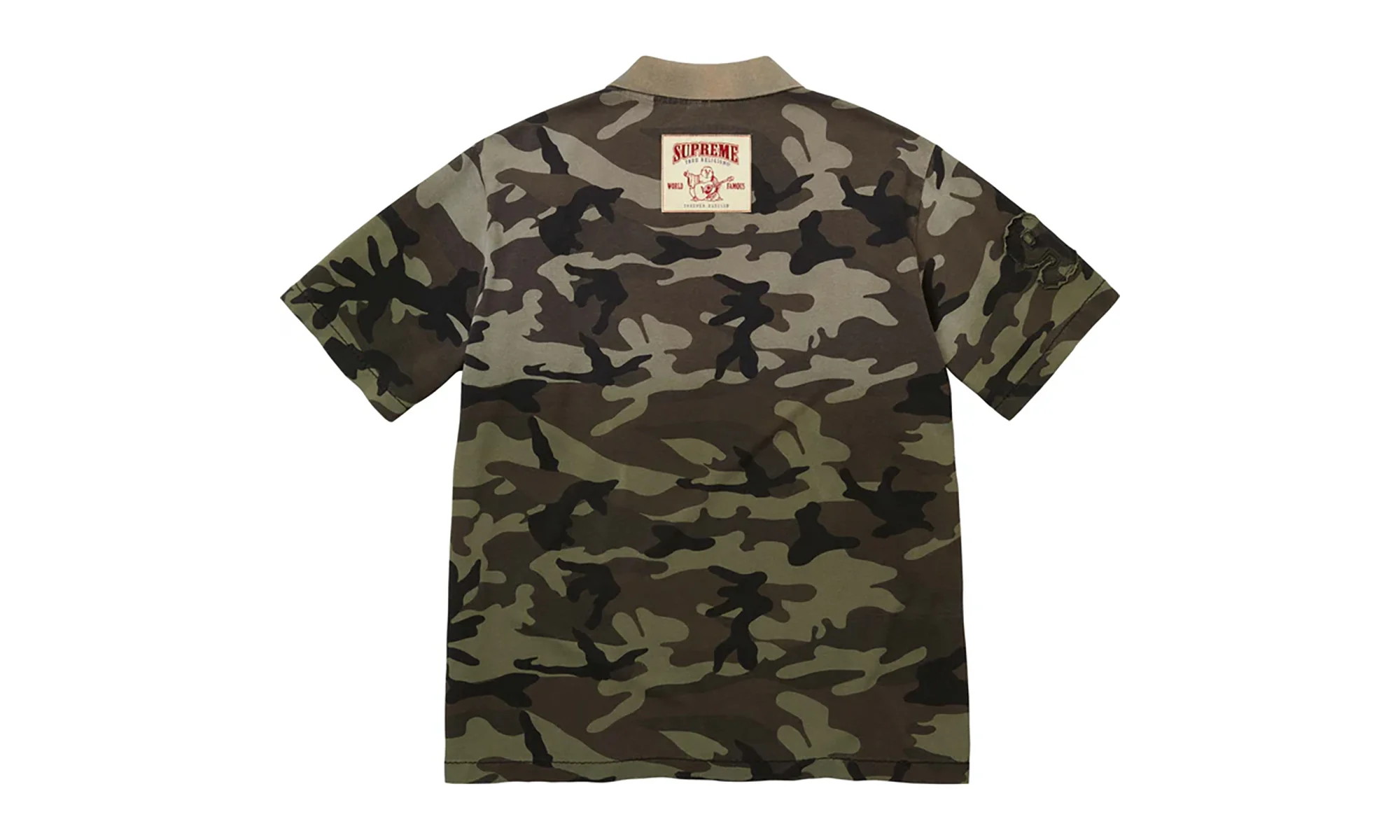 True Religion® Appliqué Polo "FW25 - Olive Camo" SU26473 - Image 2