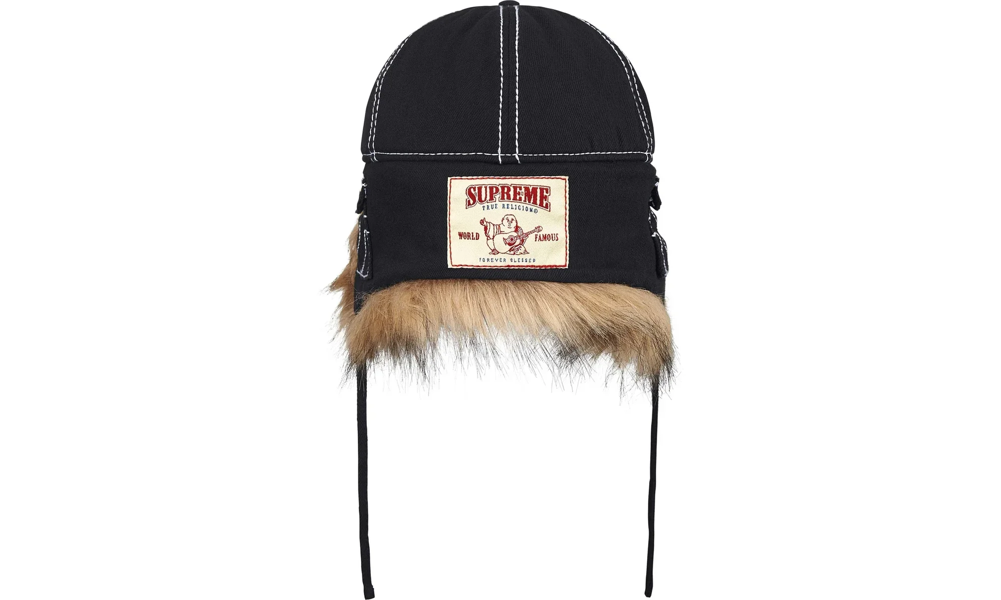 True Religion® Earflap 5-Panel "FW25 - Black" SU26787 - Image 3