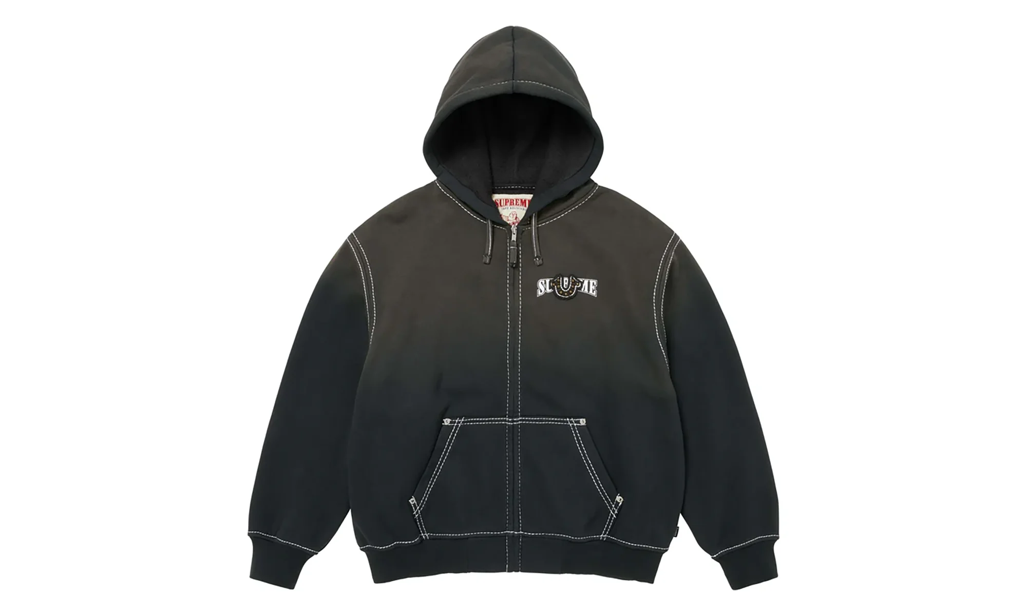 True Religion® Zip Up Hooded Sweatshirt "FW25 - Black" SU26474