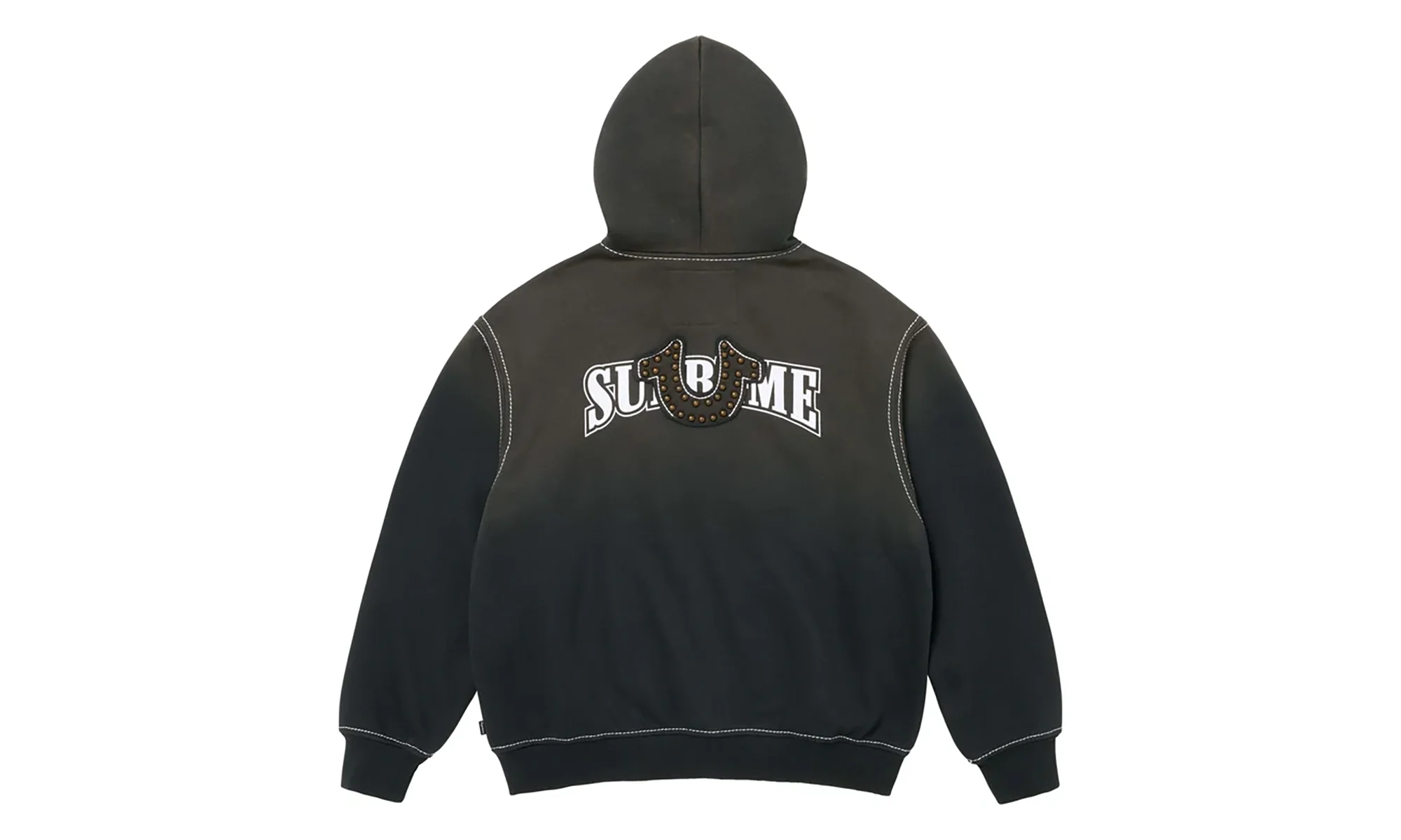 True Religion® Zip Up Hooded Sweatshirt "FW25 - Black" SU26474 - Image 2