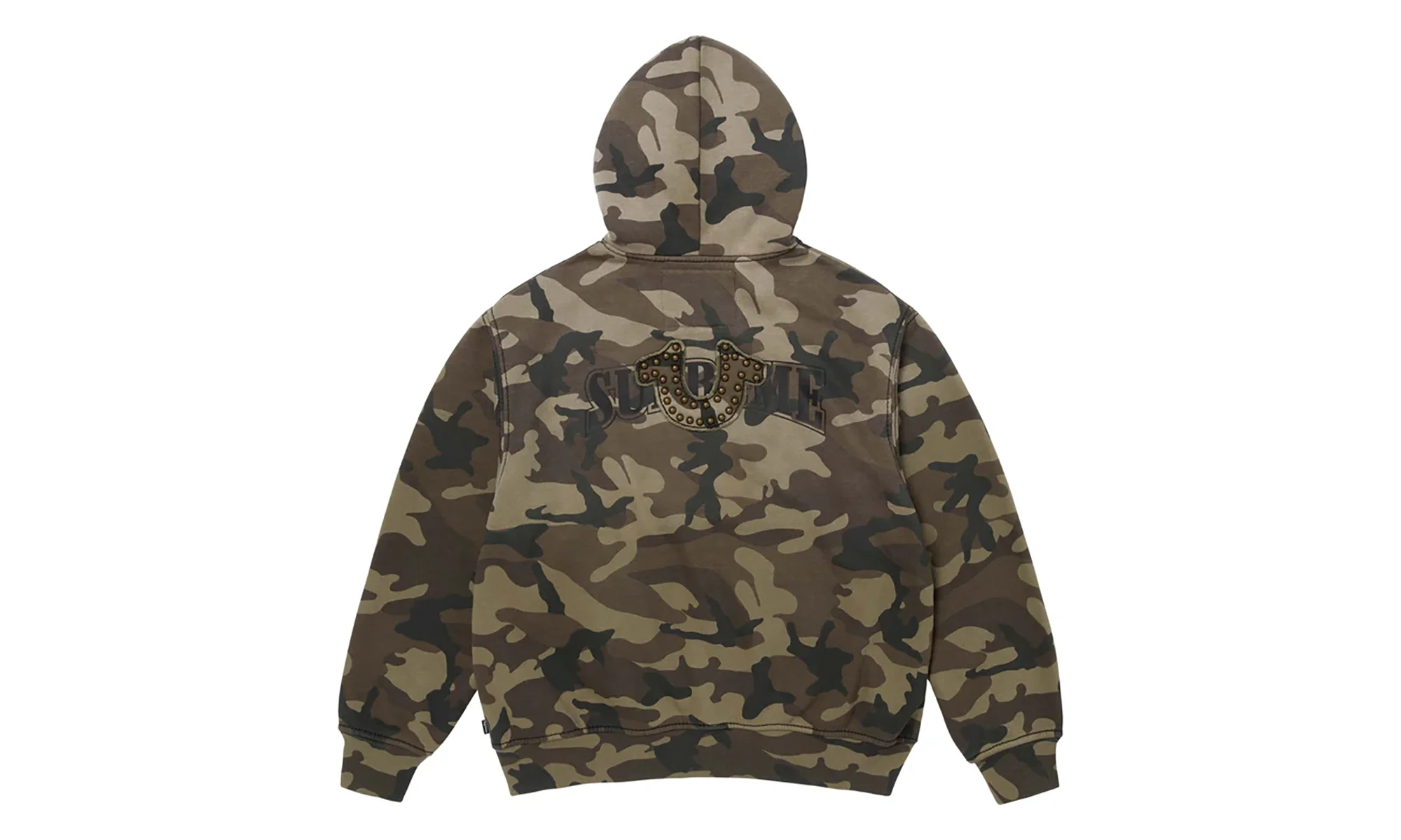 True Religion® Zip Up Hooded Sweatshirt "FW25 - Green Camo" SU26478 - Image 2