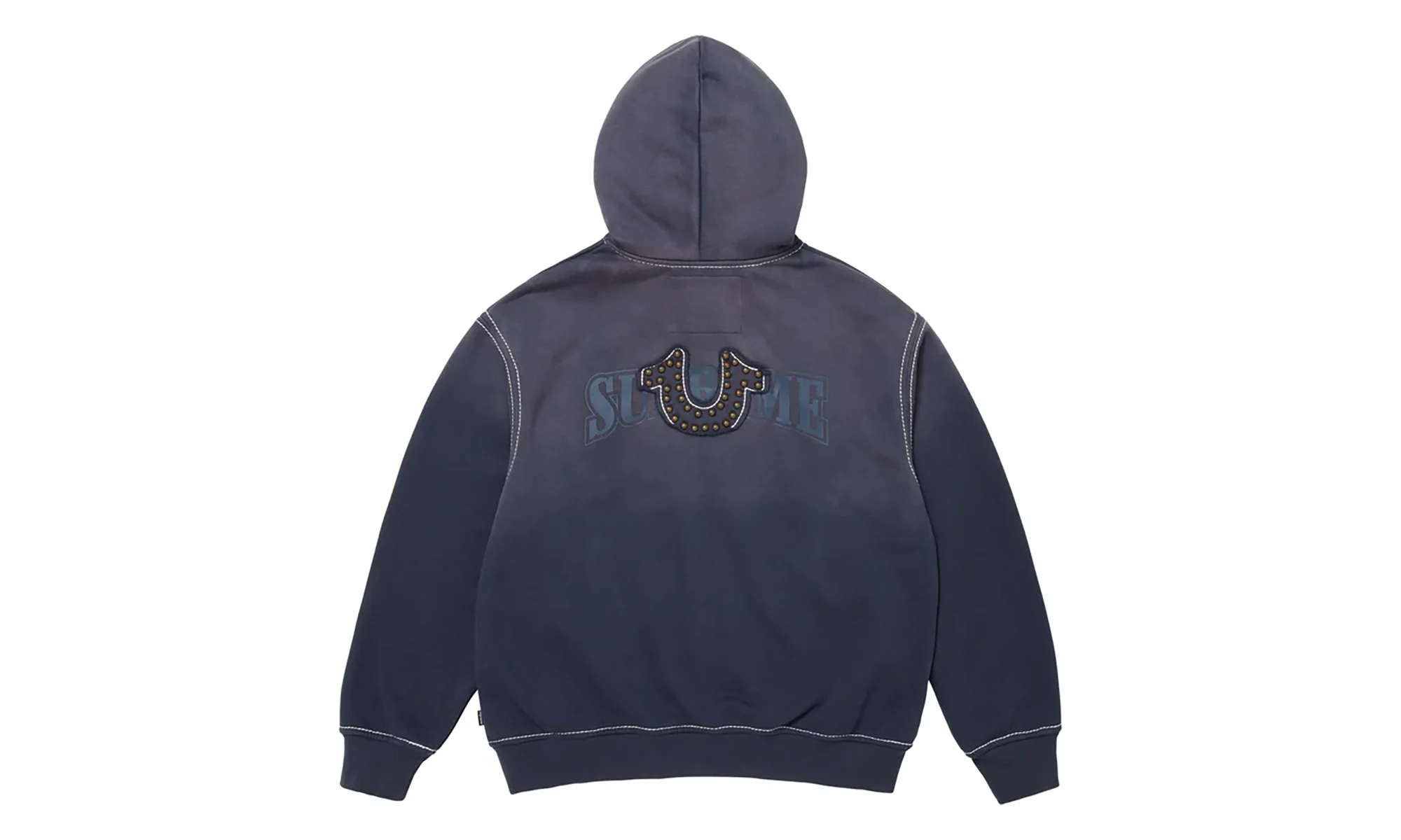 True Religion® Zip Up Hooded Sweatshirt "FW25 - Navy" SU26477 - Image 2