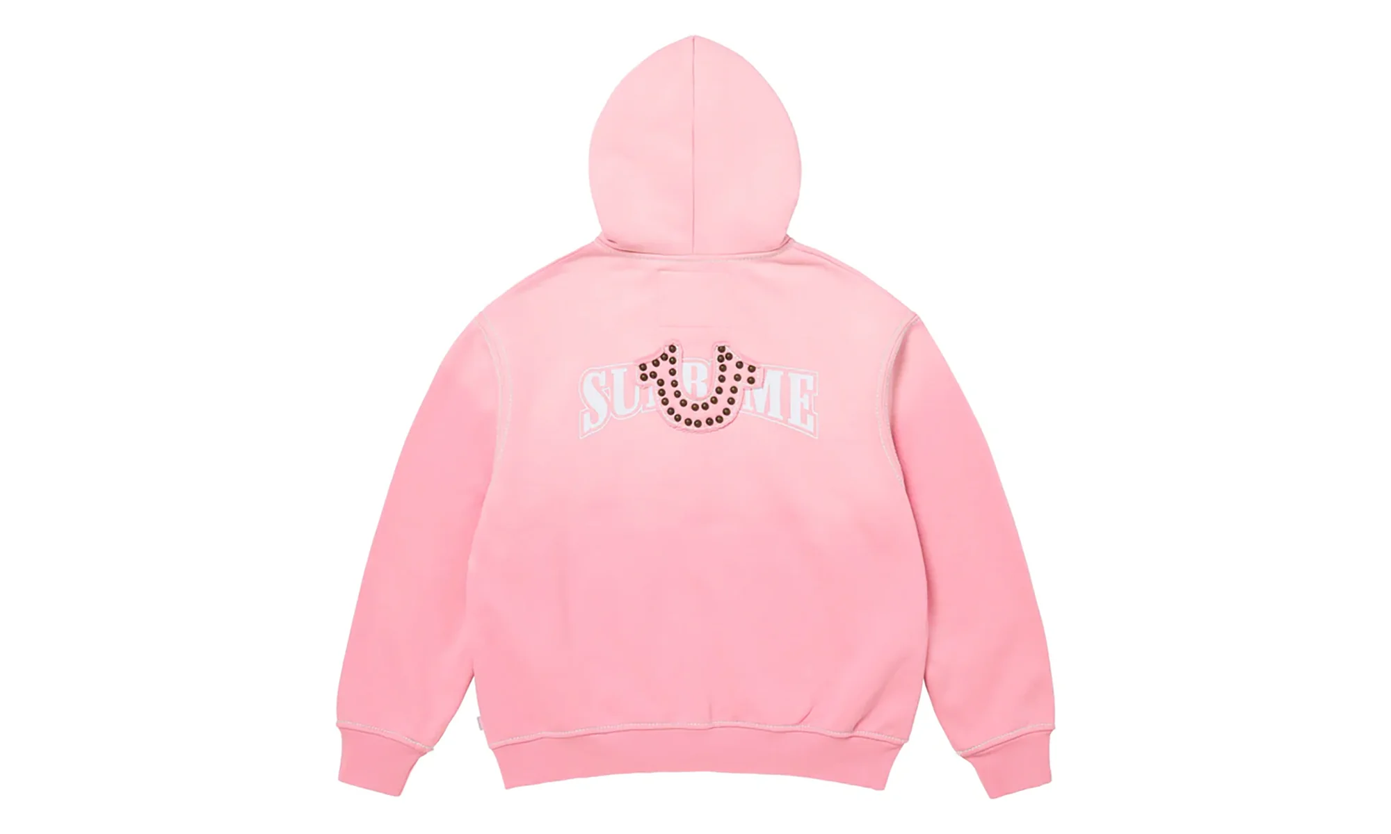 True Religion® Zip Up Hooded Sweatshirt "FW25 - Pink" SU26475 - Image 2