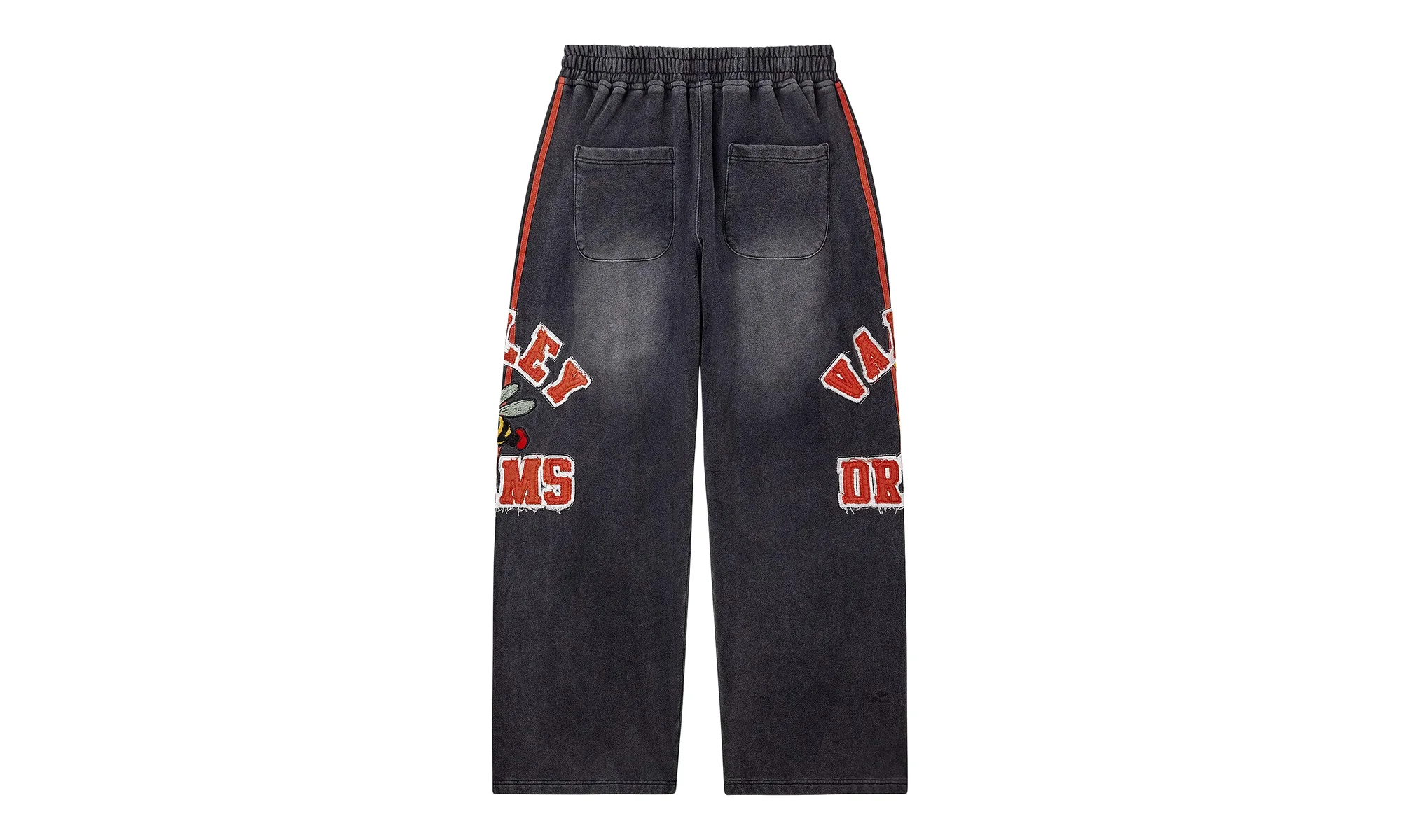 Twisted 6 Stripe Bee Sweatpants "Black / Red" 4UASJP57 - Image 2