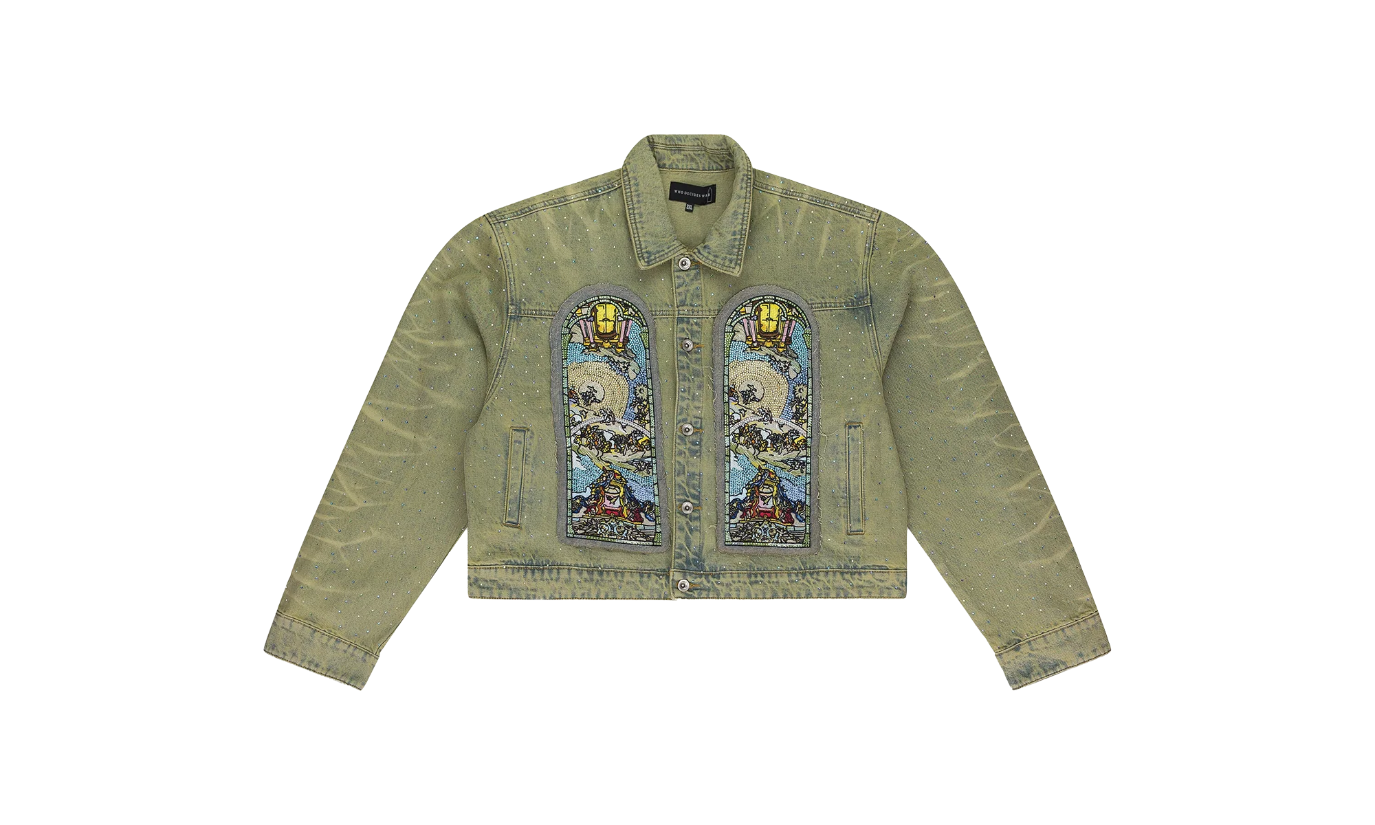 Unfurled Cropped Denim Jacket "Blue" 3130340009SS24