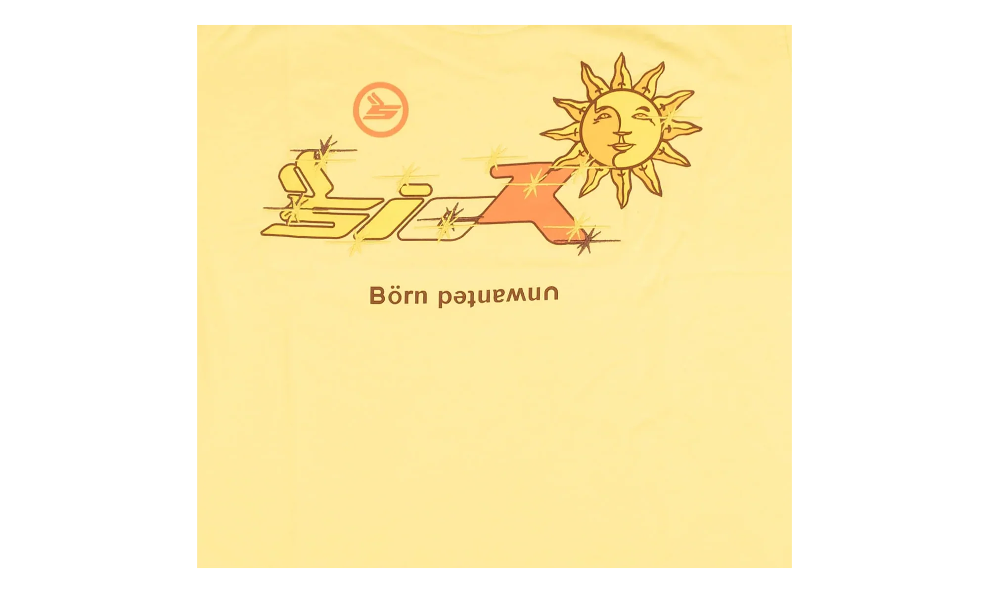 Unwanted Sunshine T-Shirt "Yellow" 90SK 1017 - Image 2