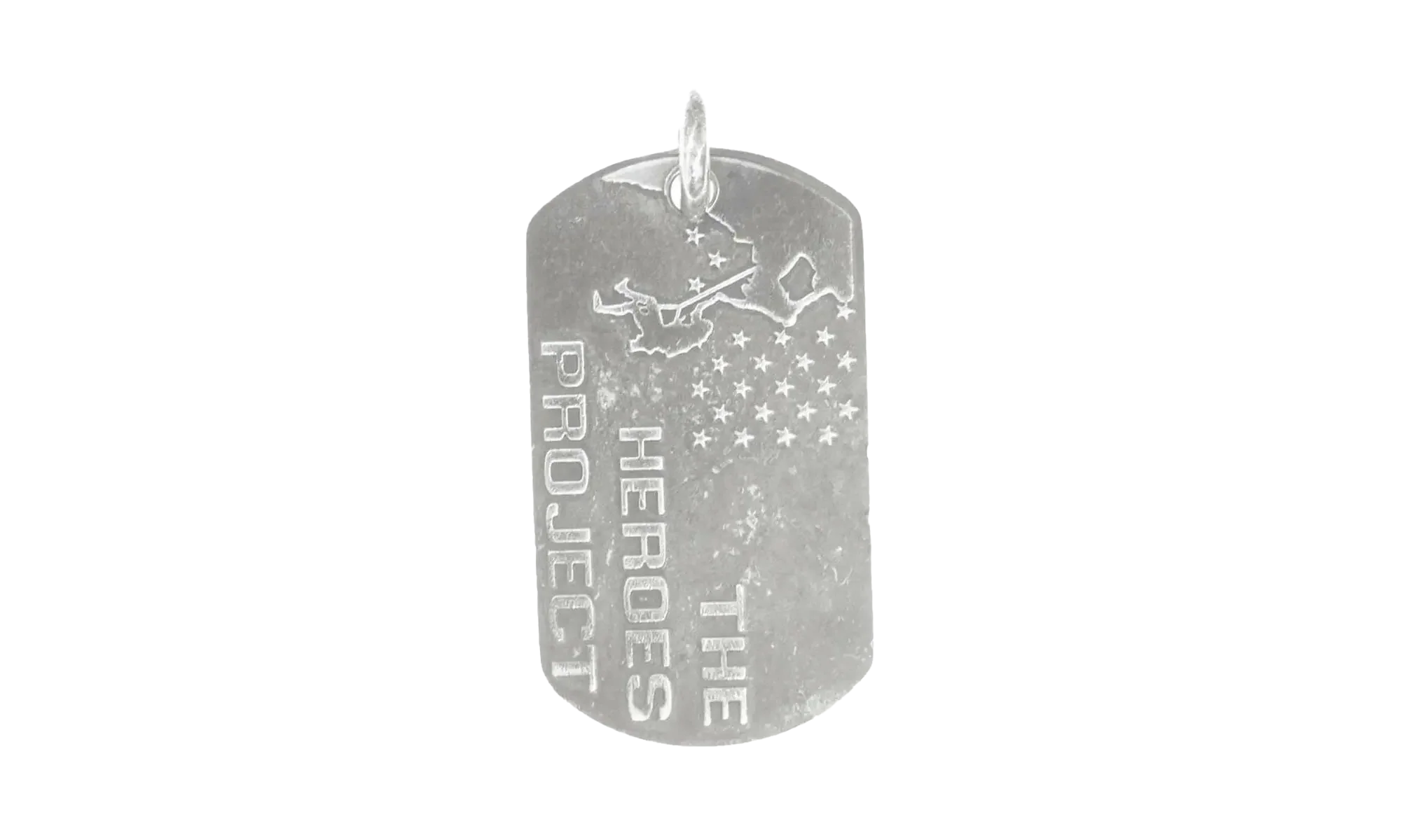 USA HEROES PROJECT DOG TAG and Ball chain "Silver" CHRM0447 - Image 2