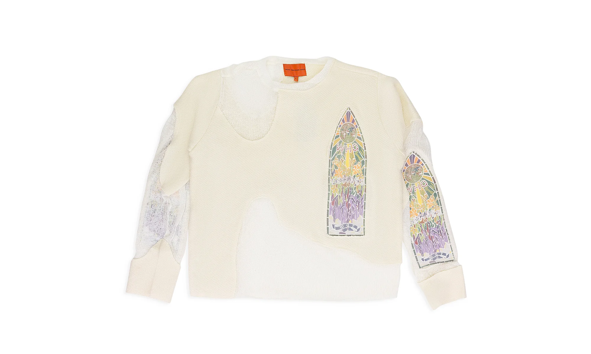 Veiled Collegiate Sweatshirt "White" 1112060001