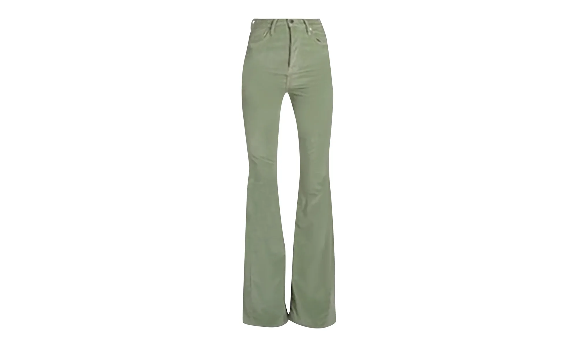Velour Flare Stack Jeans Pants "Pale Lime" Y0W09458VE PLI