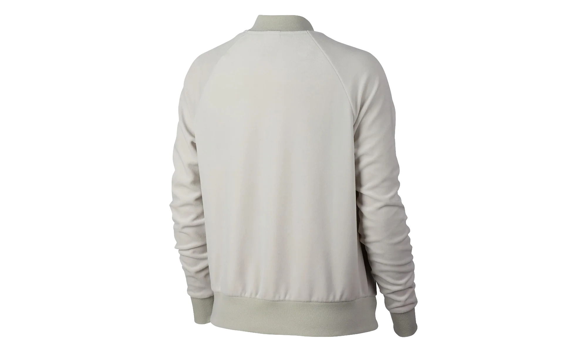 Velour Full Zip Jacket WMNS "Oatmeal Grey" 921149 072 - Image 2