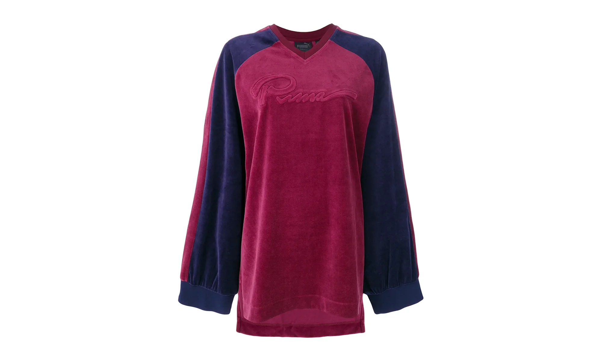 Velour O/S V-Neck Pullover WMNS "Fenty by Rihanna - Tawny Port" 575859 01