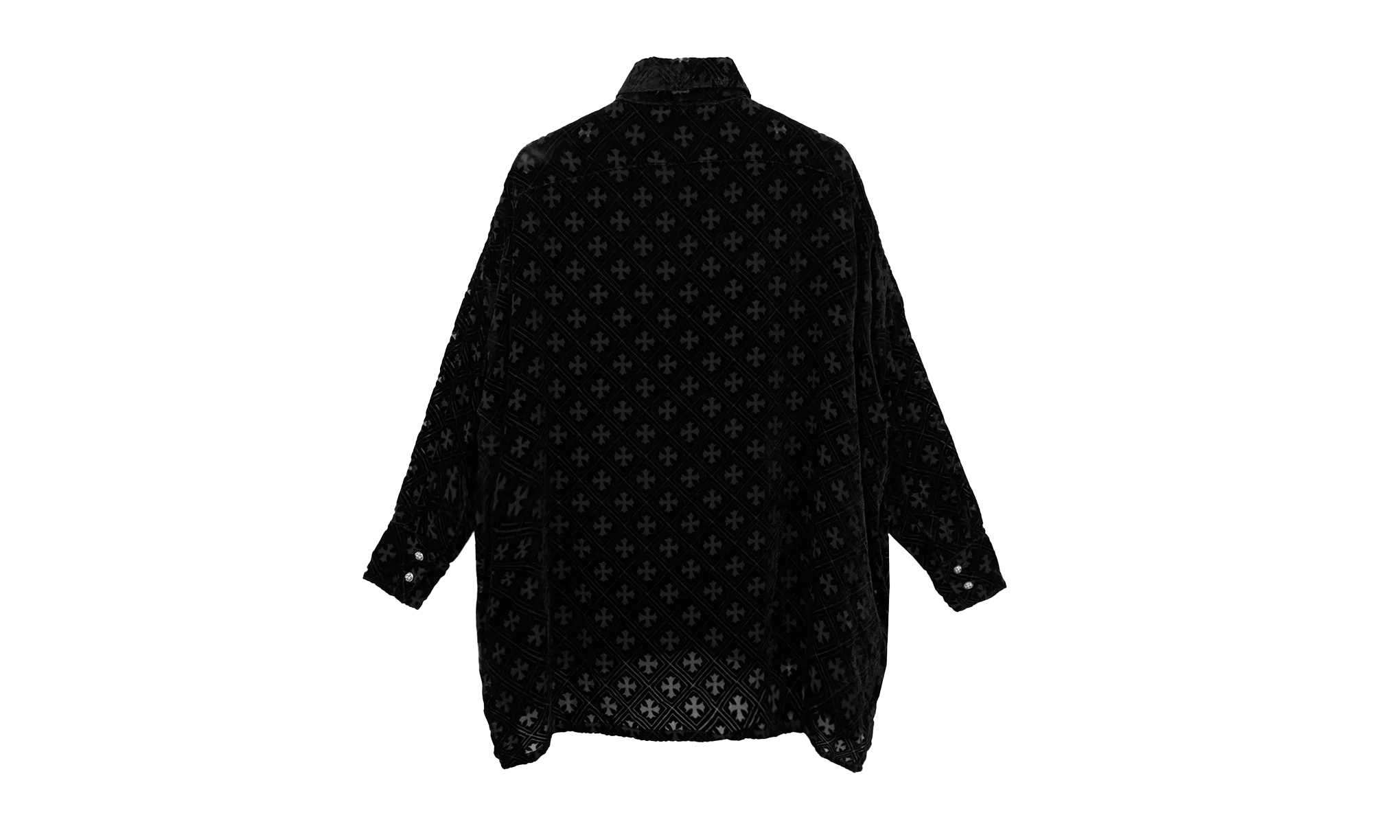 Velvet Monogram Cross Black Mahal Kita Shirt "Black" CHRM0451 - Image 2