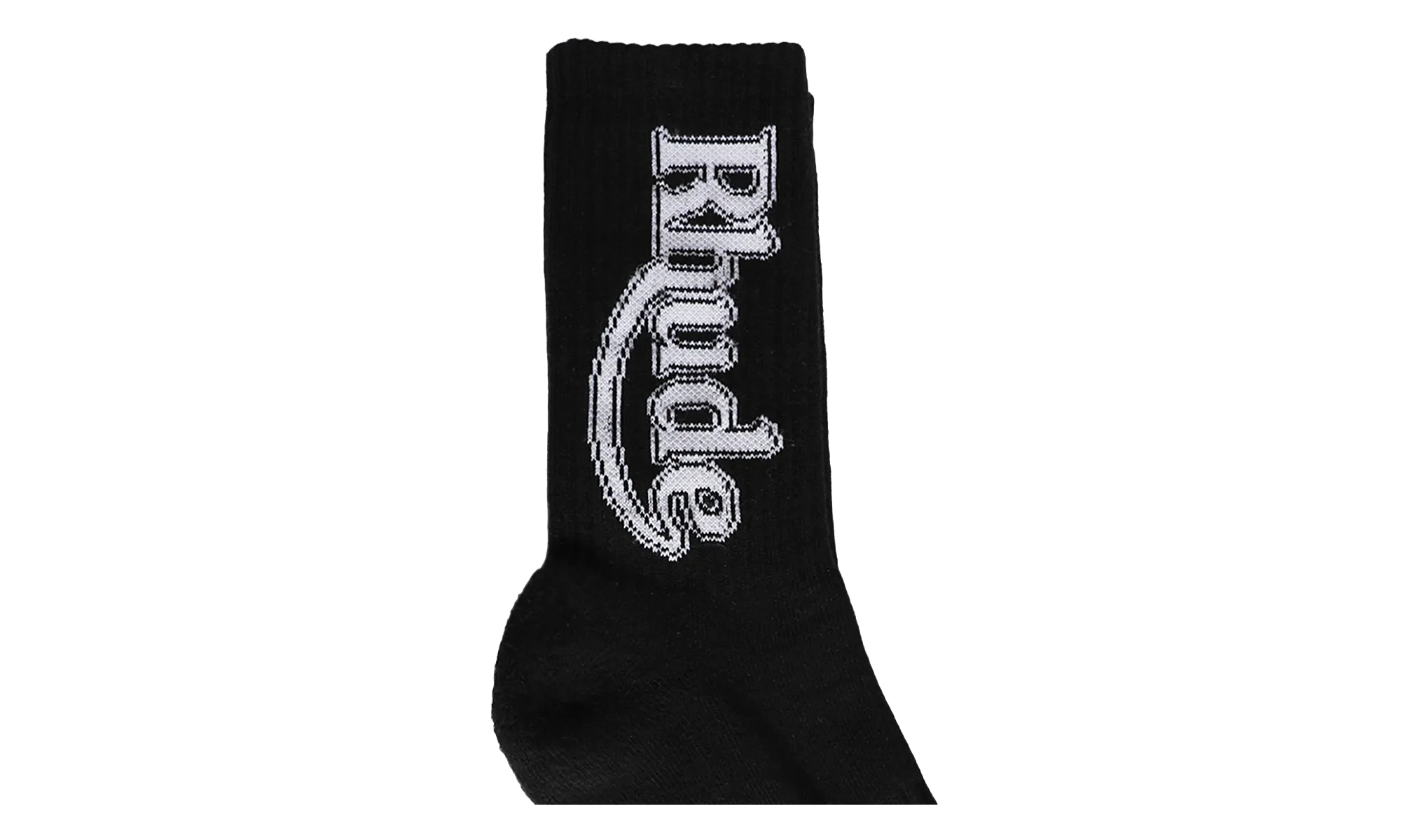 Vertical Race Track Sock "Black / White" RHFW25SO05750 3028 - Image 2