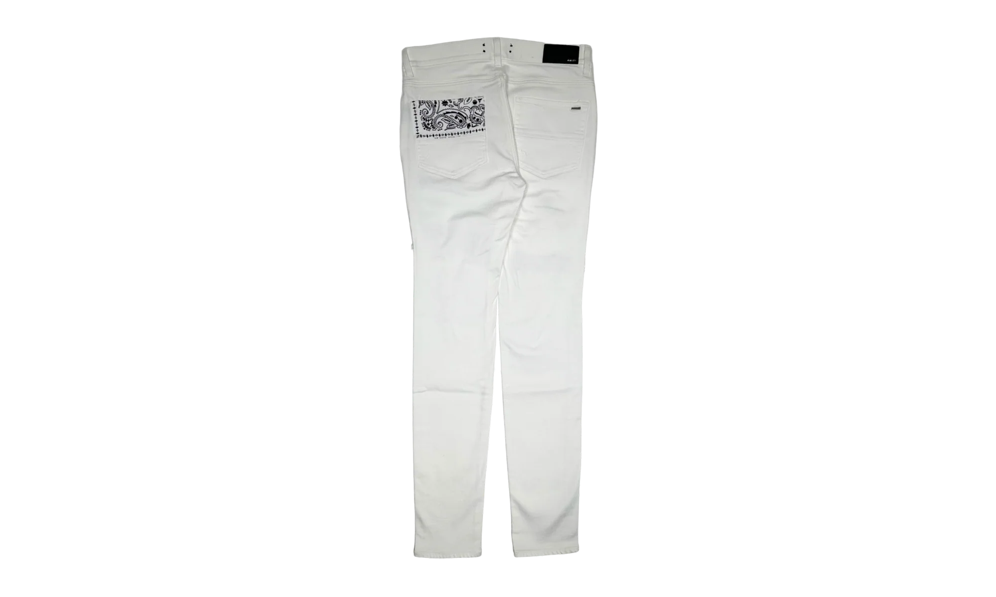 Vintage Bandana Art Patch Jeans "White" PS22MDS023 140 - Image 2