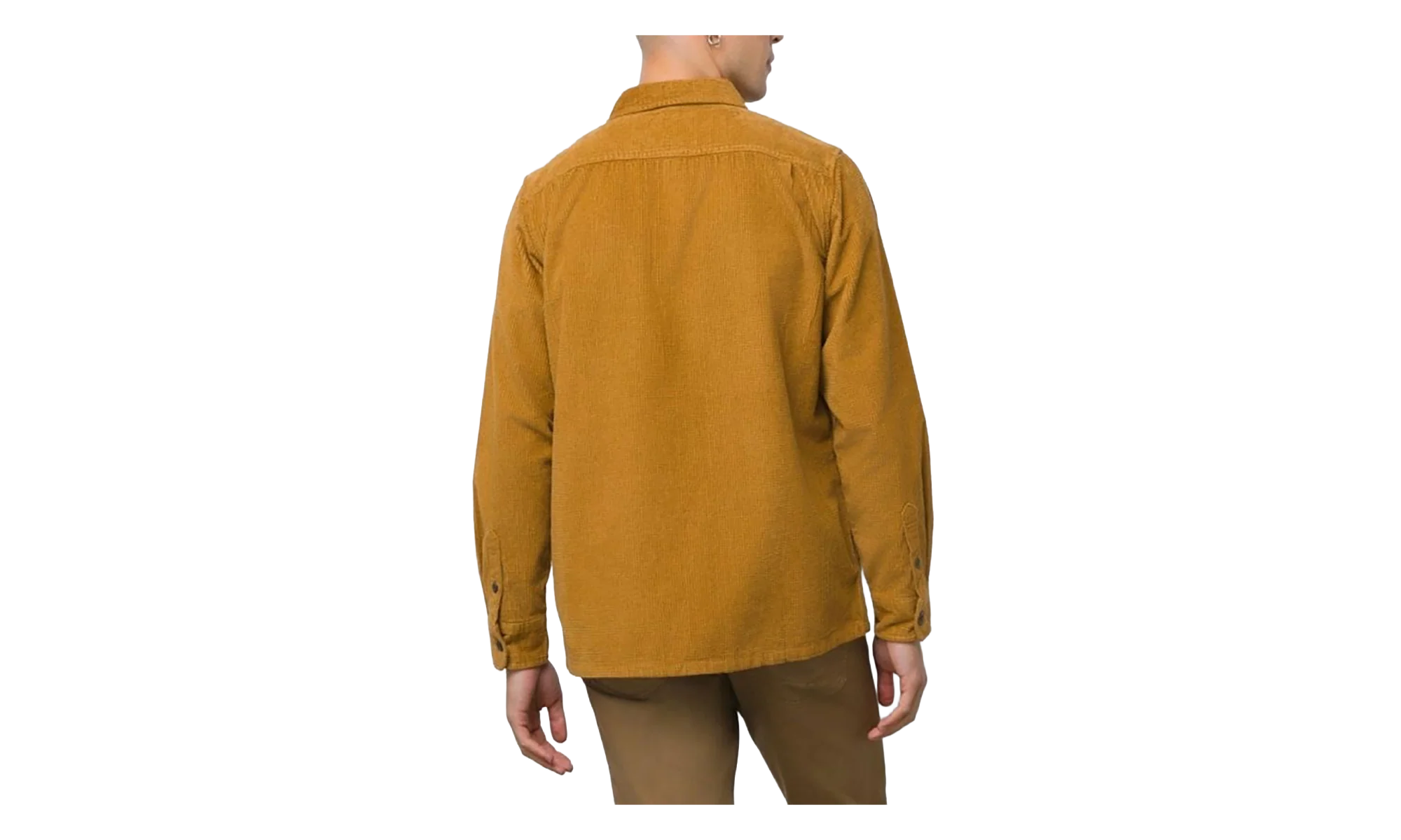Waffle Corduroy Woven Shirt "Bone Brown" VN0006395RJ1 - Image 2