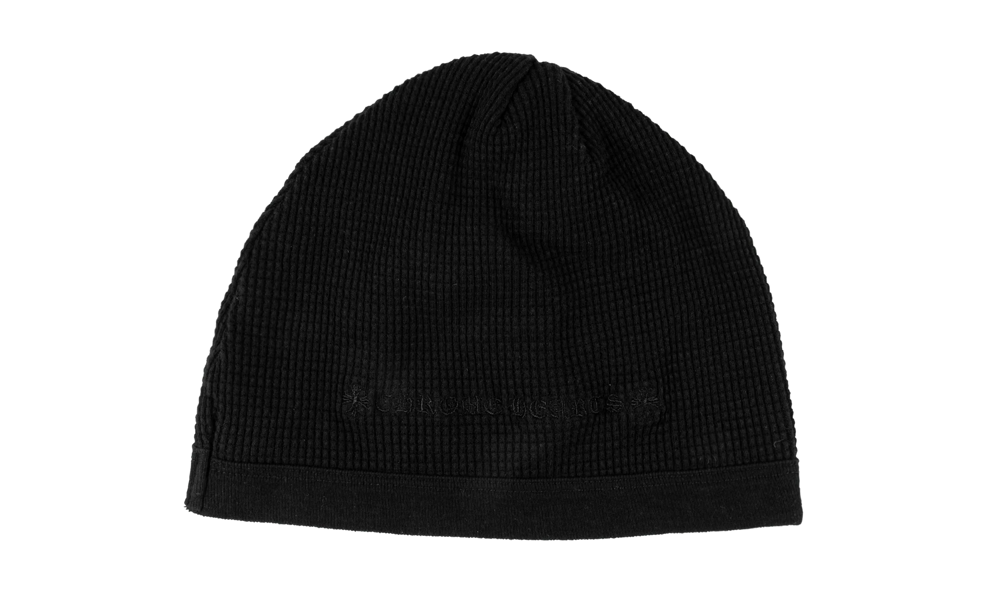Waffle Cross Beanie Hat "Black" CHRM0785 - Image 2