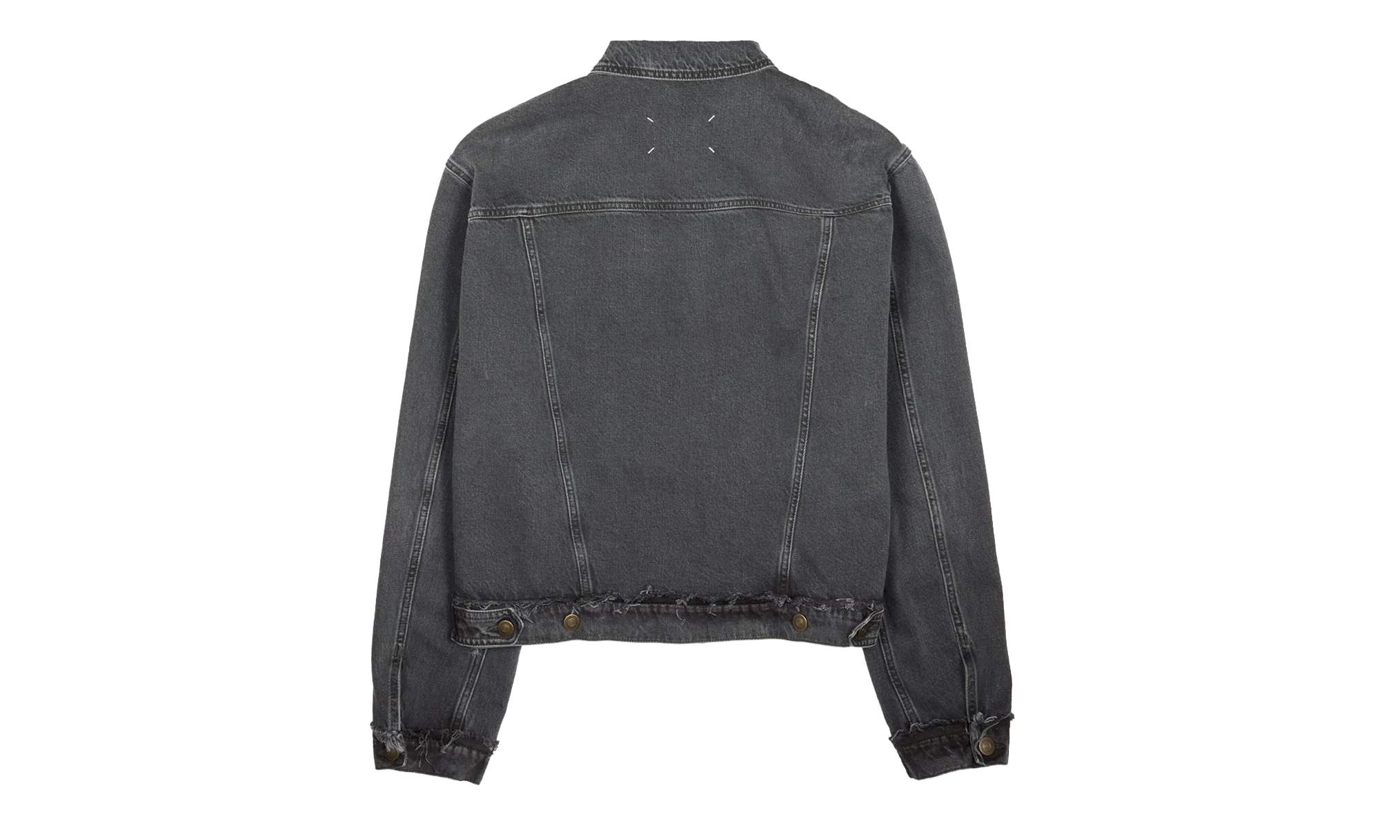 Washed Denim Jacket With Logo "Washed Black" S50AM0654S30842965 - Image 2