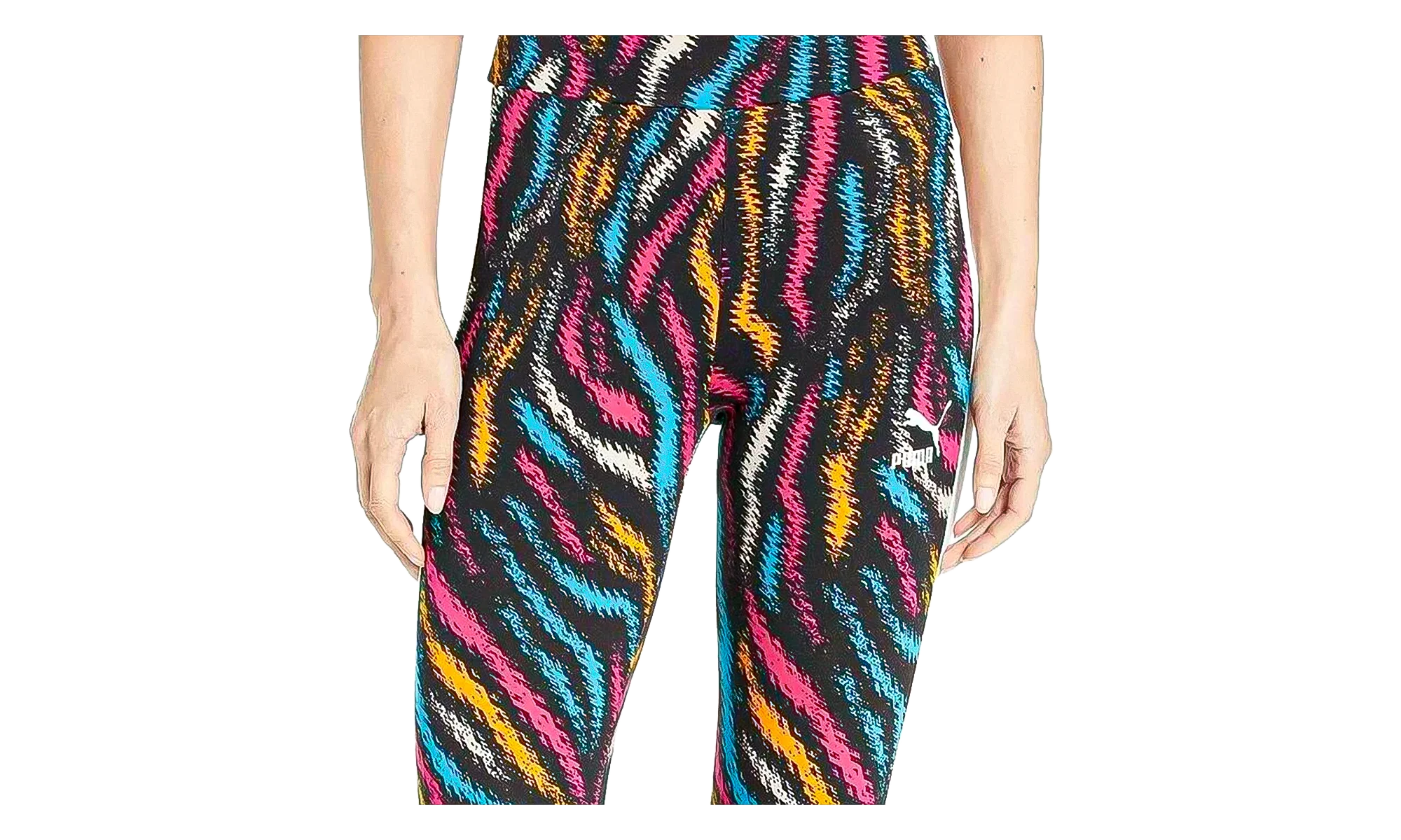 Wild Pack Leggings WMNS "Puma White / Colour Zebra AOP" 579515 71 - Image 2